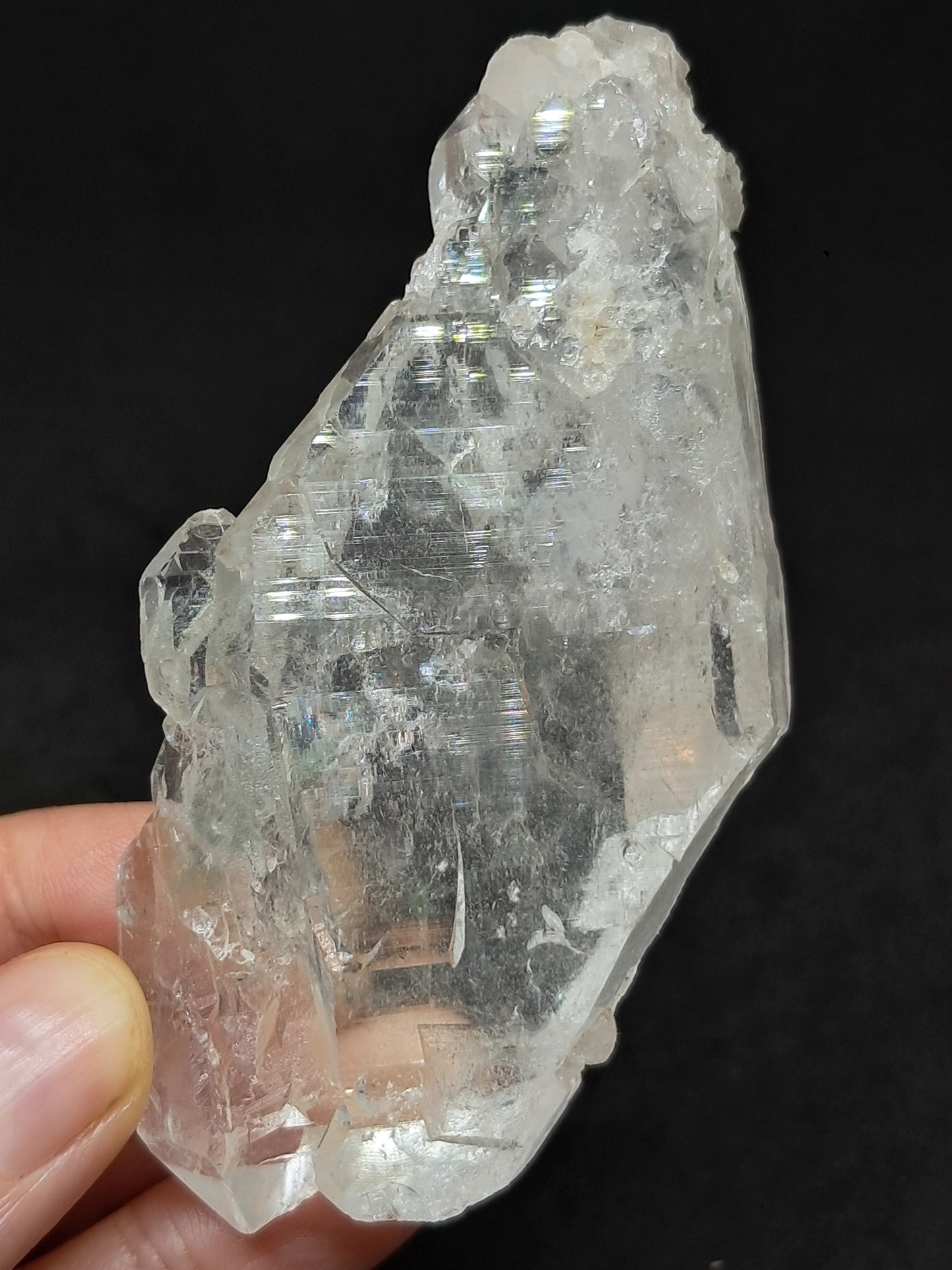 Himalayan Quartz *Elestial Formation* w/ Chlorite Inclusions | Natural Crystal | Mineral Specimen #CH81