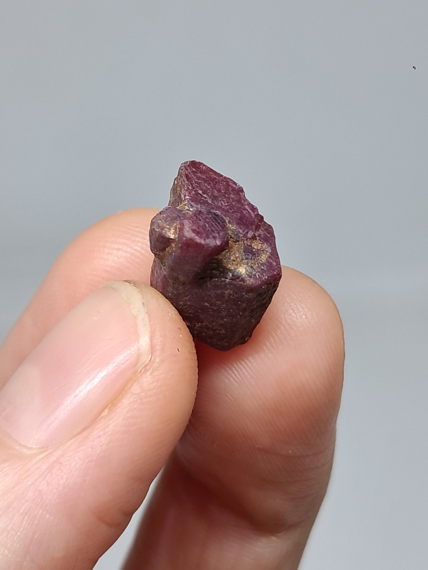 Cristal de Rubí en Bruto (Tamil Nadu) Piedra Natural | Muestra Mineral #RB23