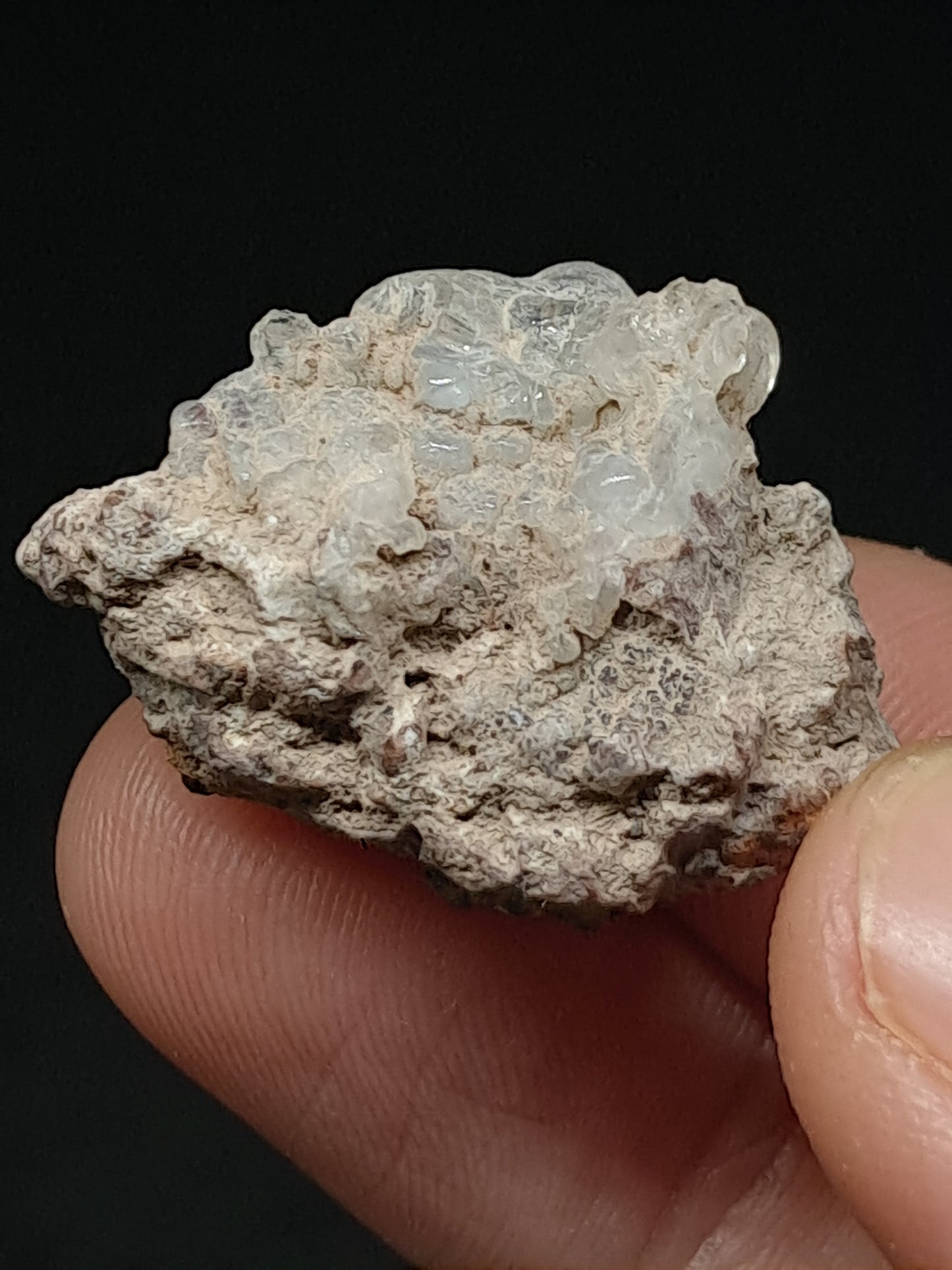Hyalite Opal on Matrix (Mexico) Rough Crystal Stone | UV-Reactive Mineral Specimen #OH12