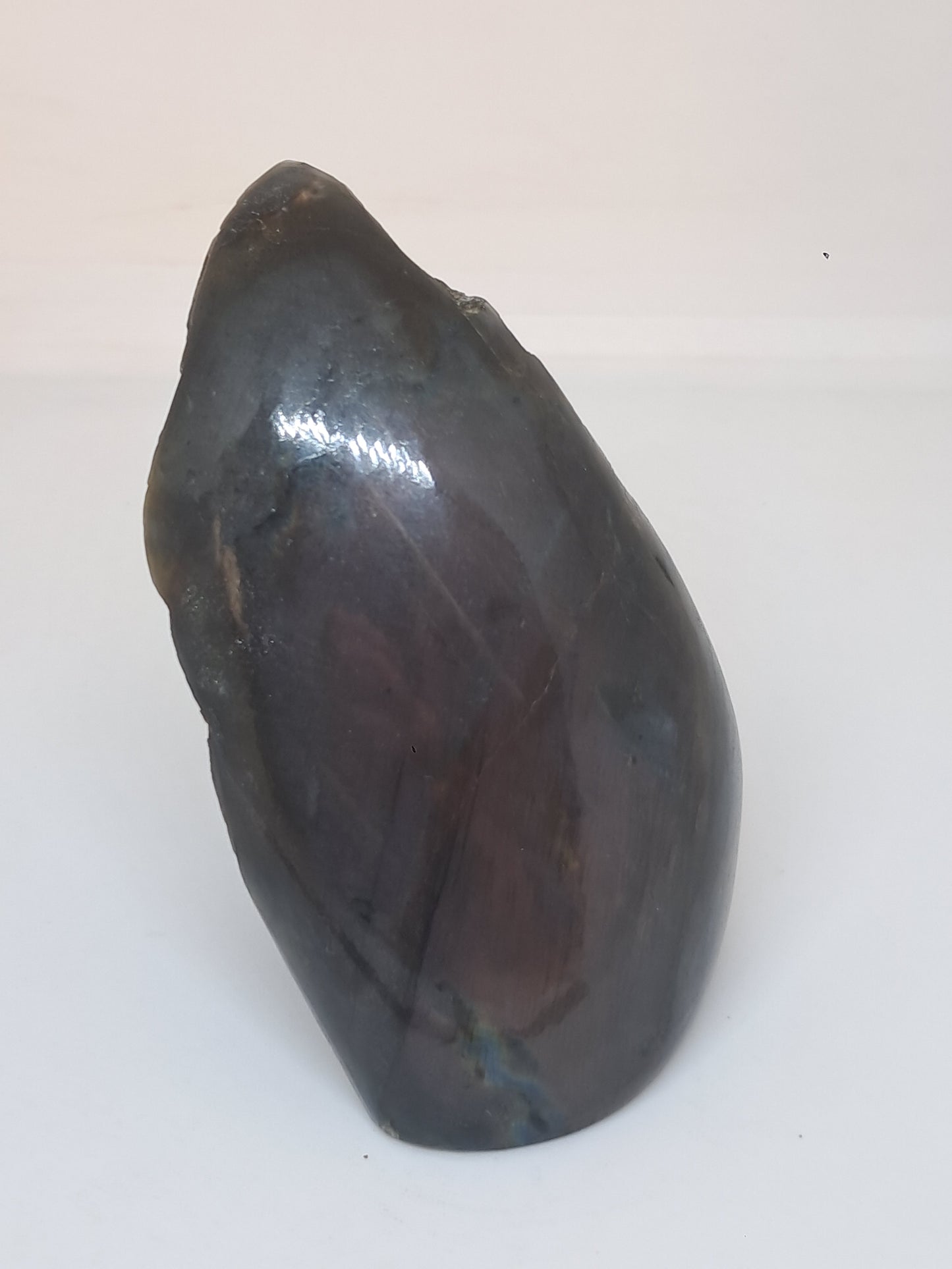 Labradorite |Natural Crystal | Half Polished Half Rough Stone | Purple Red Flash | Good Iridiscence #LB1