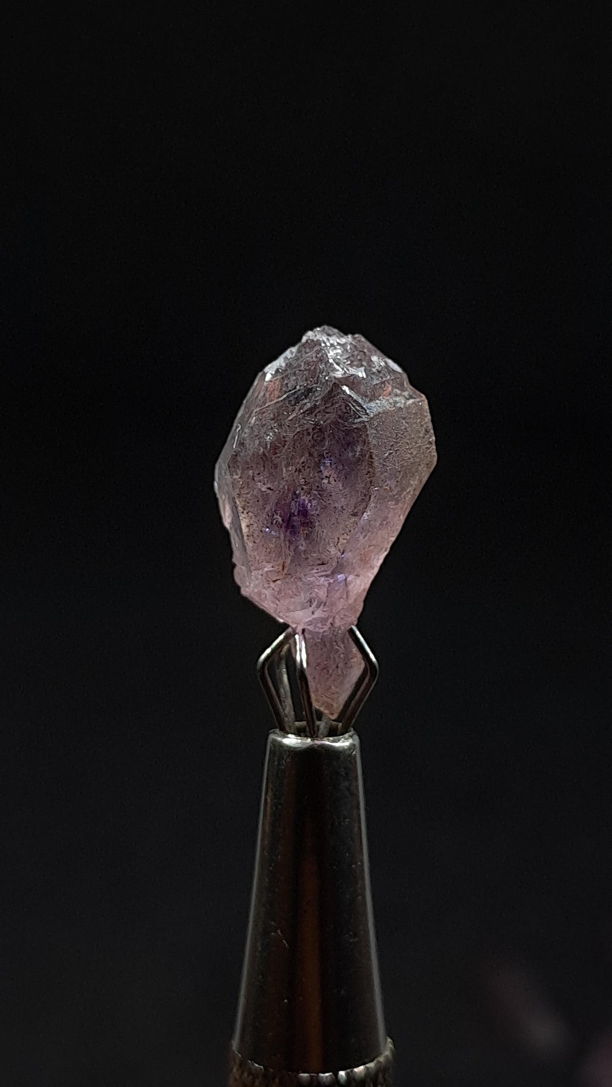 Quartz Amethyst Scepter | Hematite Goethite Rutile Inclusions | Biterminated  #KA205