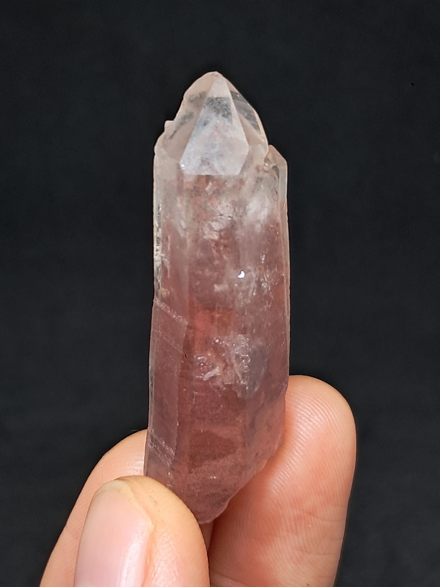 Hematite Phantom Quartz (Telangana) | Natural Crystal | Mineral Specimen #HPQ56