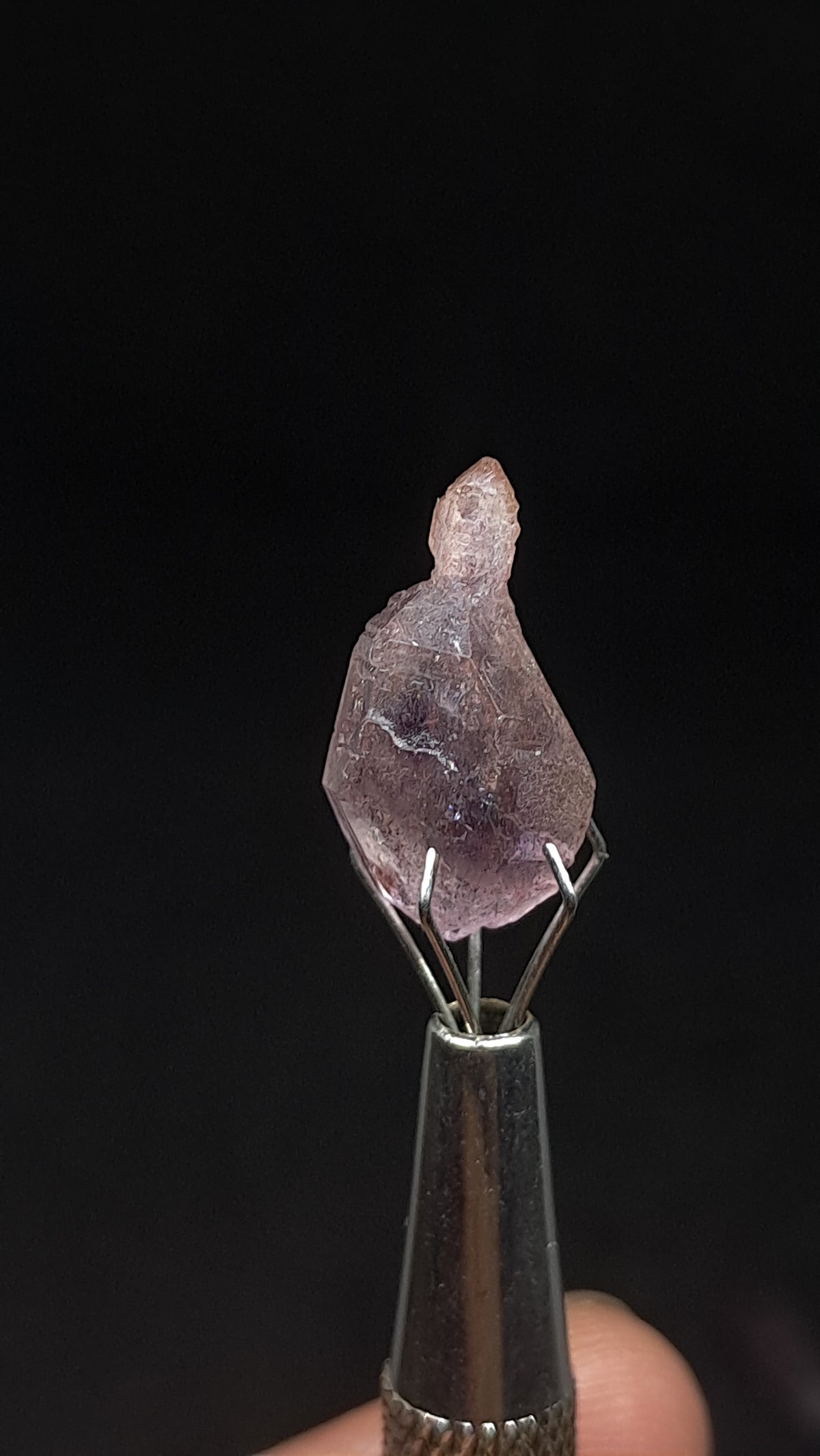 Quartz Amethyst Scepter | Hematite Goethite Rutile Inclusions | Biterminated  #KA205