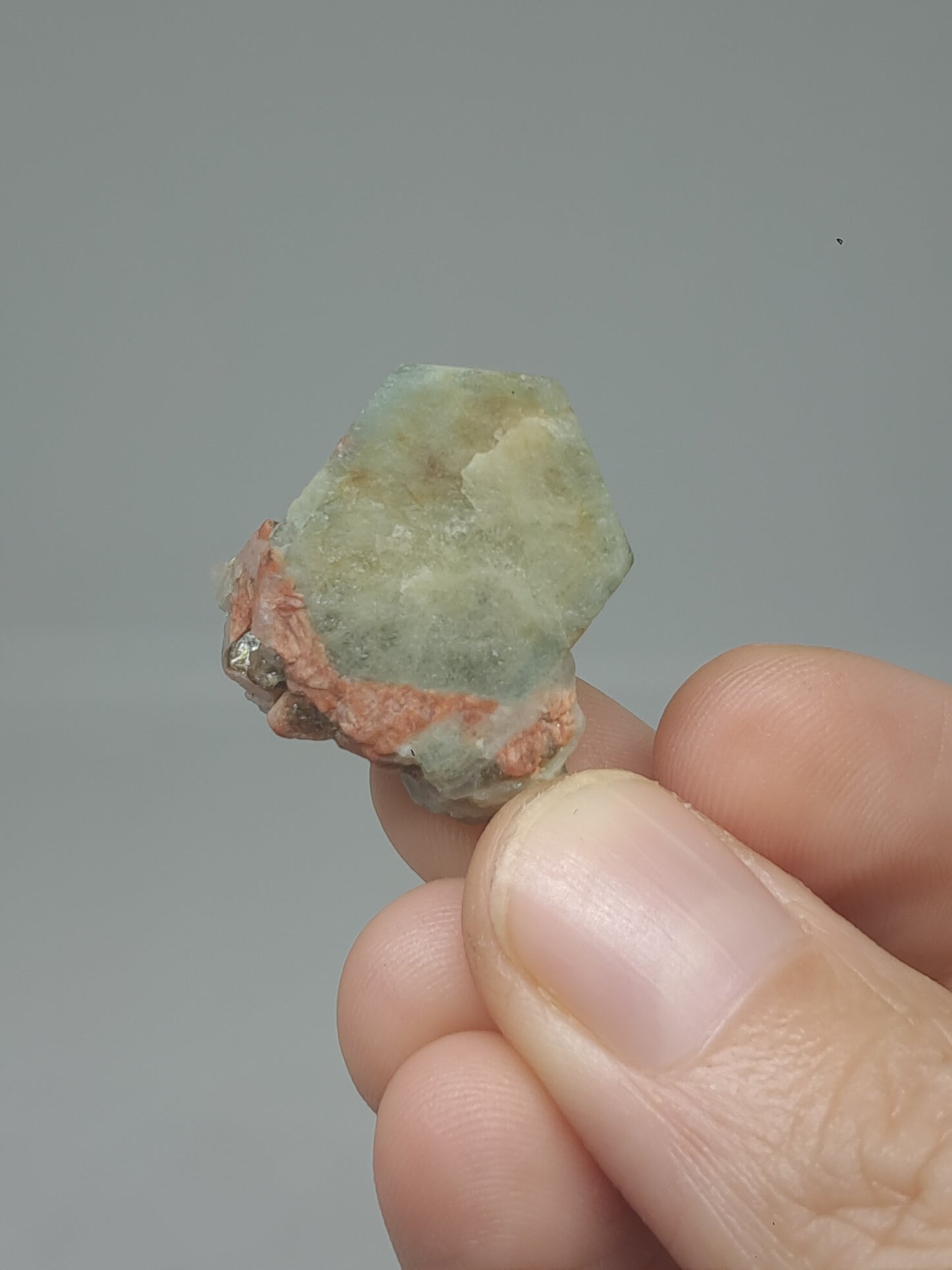 Aquamarine on Matrix (Karur) Rough Natural Crystal | Mineral Specimen #AQM49