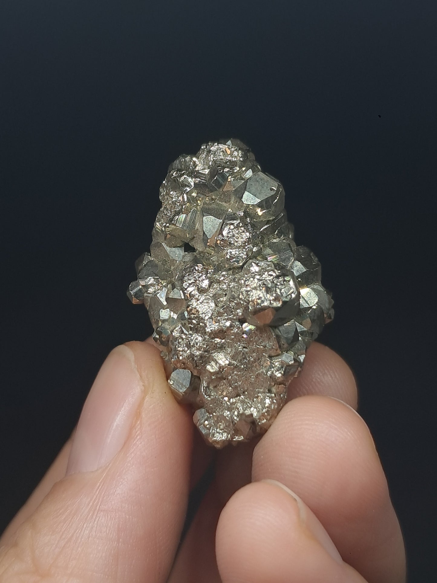 Pirita en bruto (Perú) Clúster natural | Espécimen mineral | Rocas y cristales #PR31