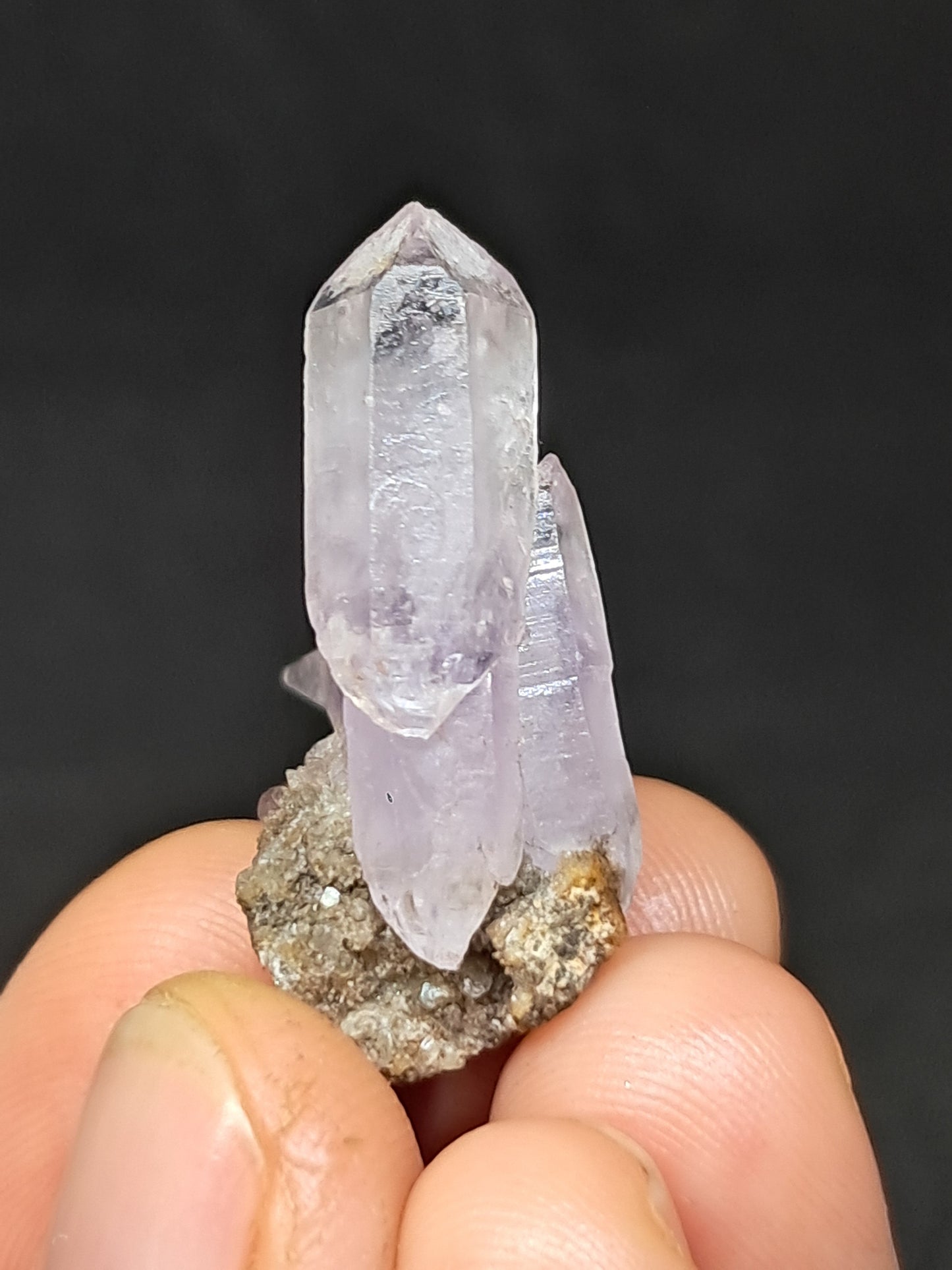 Veracruz Amethyst Scepter Crystals on Matrix (Mexico) | Natural Cluster | Mineral Specimen #VA27
