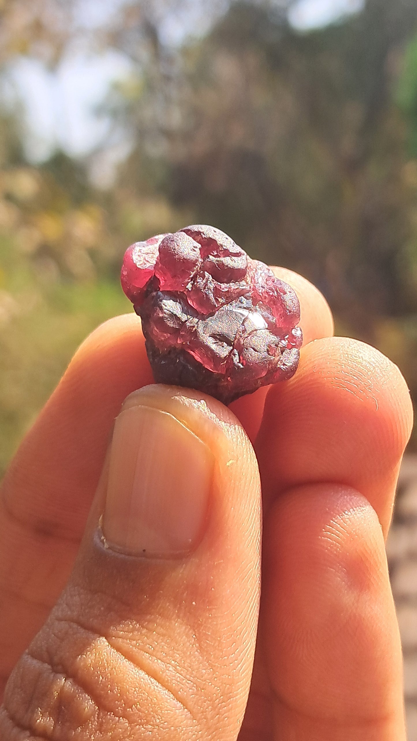 Granate Rojo (Karur) | Pulido por el río | Piedra Natural #RG4