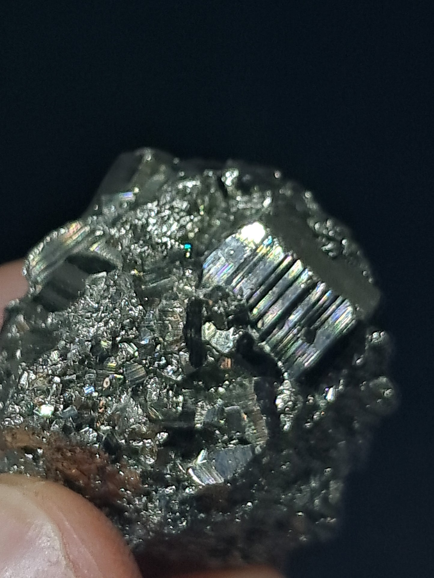 Pirita en Bruto (Perú) Drusa Natural | Mineral de Colección | Rocas y Cristales #PR27