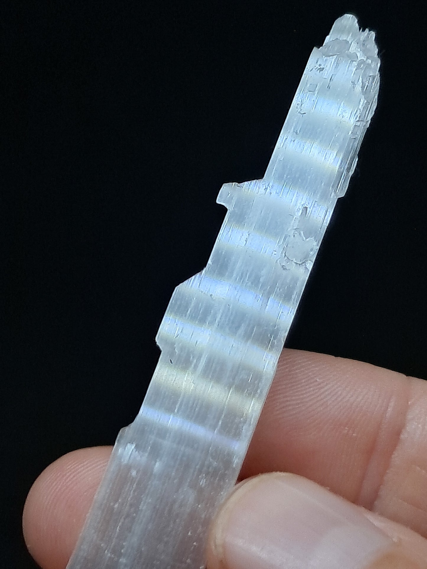 Satin Spar *Selenite* (India) Fibrous Gypsum | Mineral Specimen | Rough Crystal #SE6