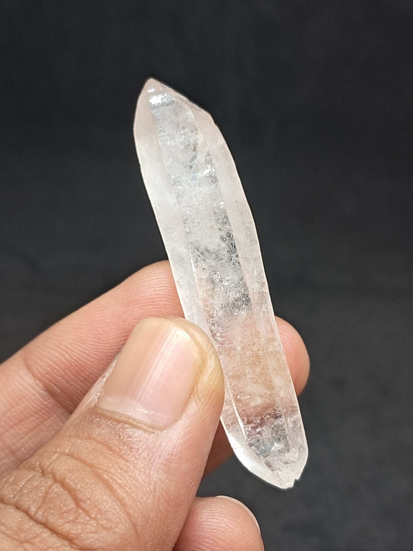 Himalayan Quartz Biterminated Self-healed Laser Point | Natural Crystal | Mineral Specimen #CH75