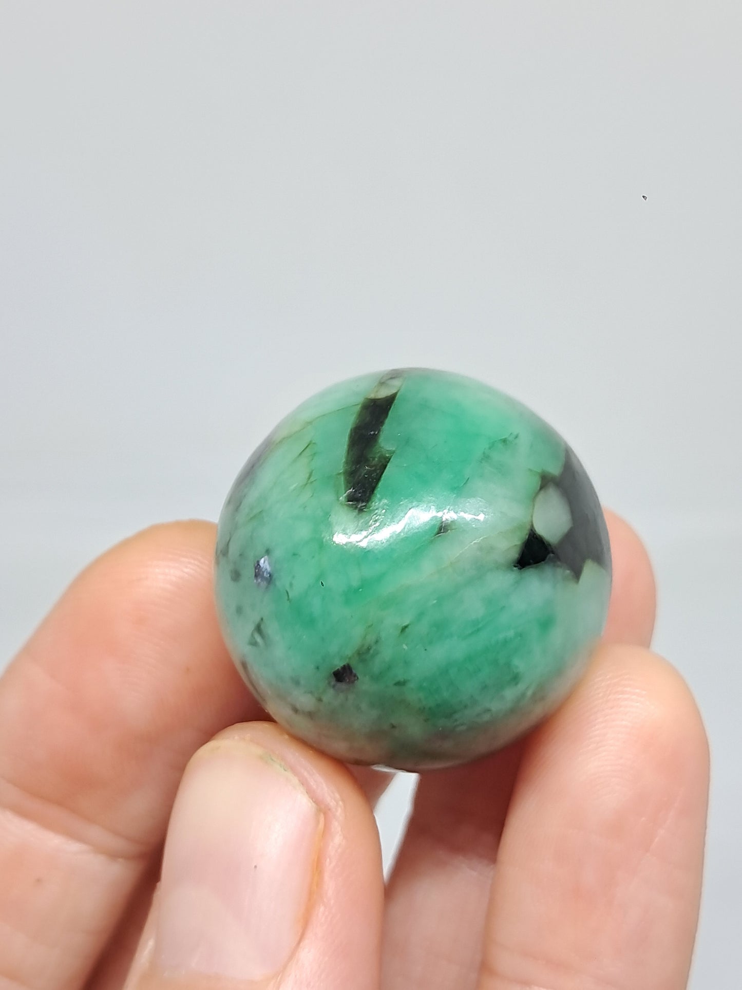 Emerald Sphere | Polished Stone | Natural Crystal #EM5
