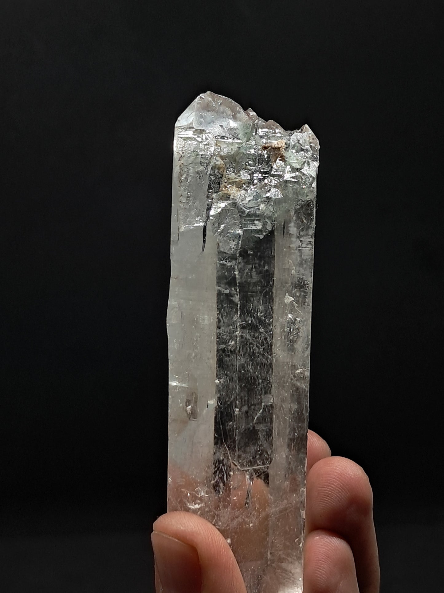 Himalayan Quartz Crystal Point w/ Golden Rutile | Biterminated | Self-healed | Natural Stone | Mineral Specimen #CH56