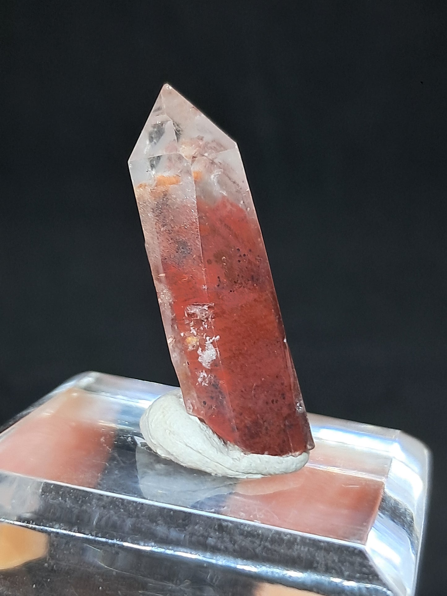 Hematite Phantom Quartz (Telangana) | Natural Crystal | Mineral Specimen #HPQ57