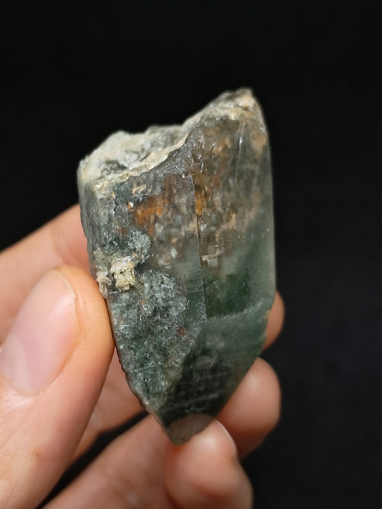 Chlorite Phantom Quartz (Kullu) Natural Point | Garden Chamanic Crystal #CQ74