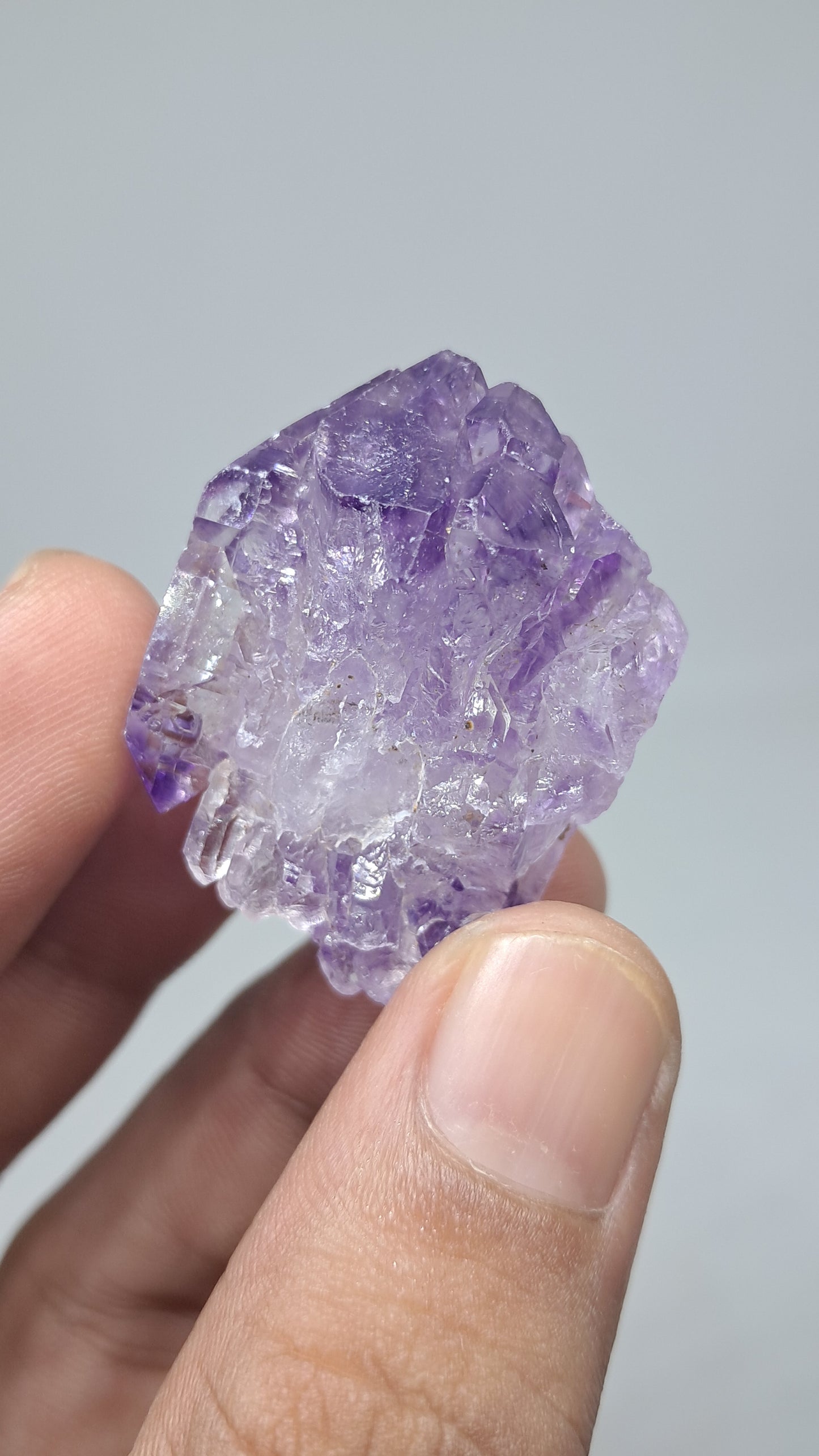 Racimo de Cetros de Amatista | Formación Elestial | Cristal Natural | Muestra Mineral #KA191