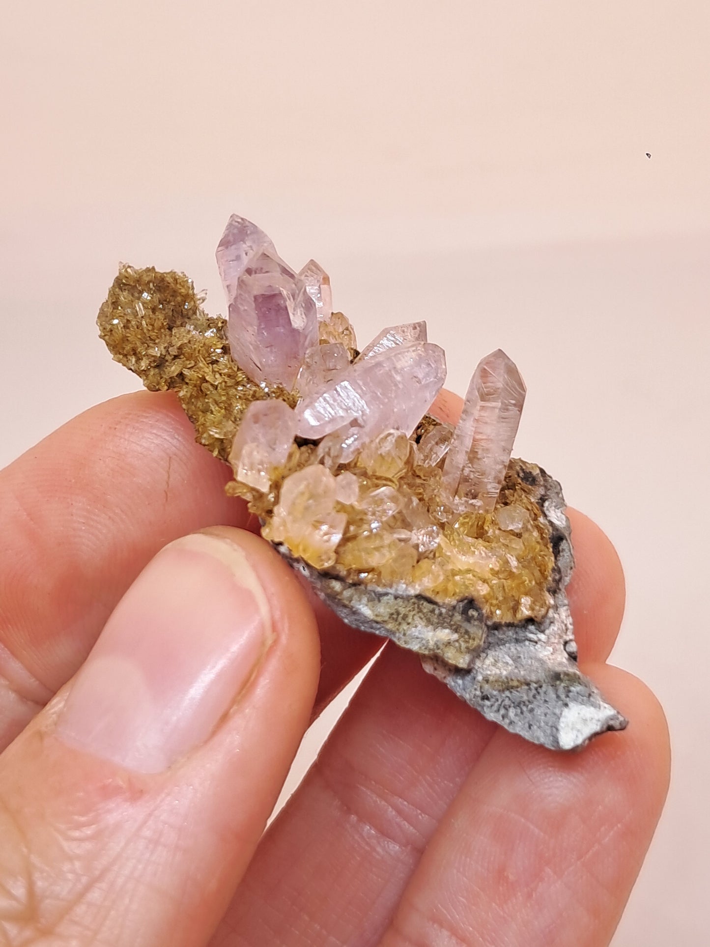Veracruz Amethyst Crystals on Matrix (Mexico) | Natural Cluster | Mineral Specimen #VA21