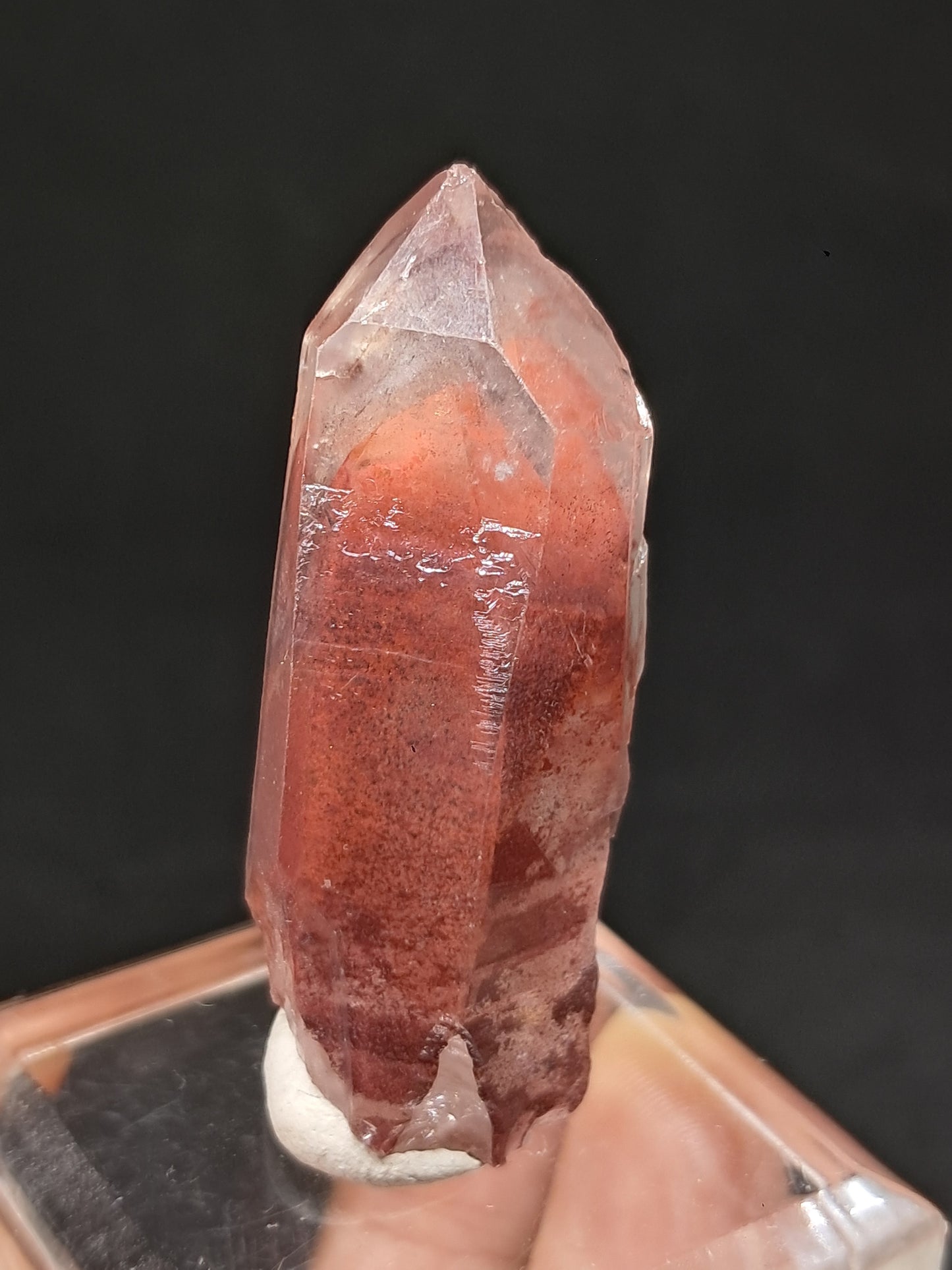 Hematite Phantom Quartz (Telangana) | Natural Crystal | Mineral Specimen #HPQ50