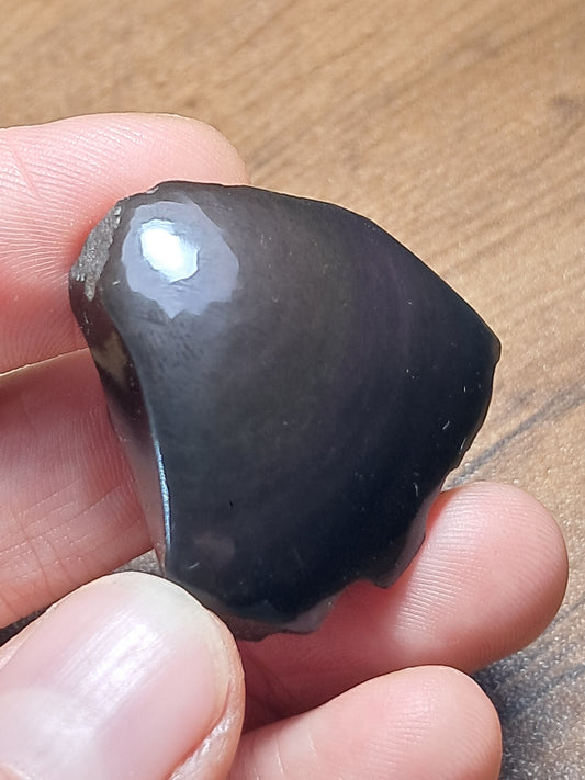 Rainbow Obsidian (Mexico) Natural Stone | Half Polished Half Rough #RO13