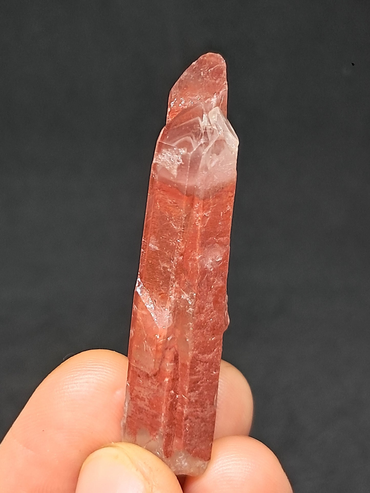 Hematite Phantom Quartz (Telangana) | Natural Crystal | Mineral Specimen #HPQ62