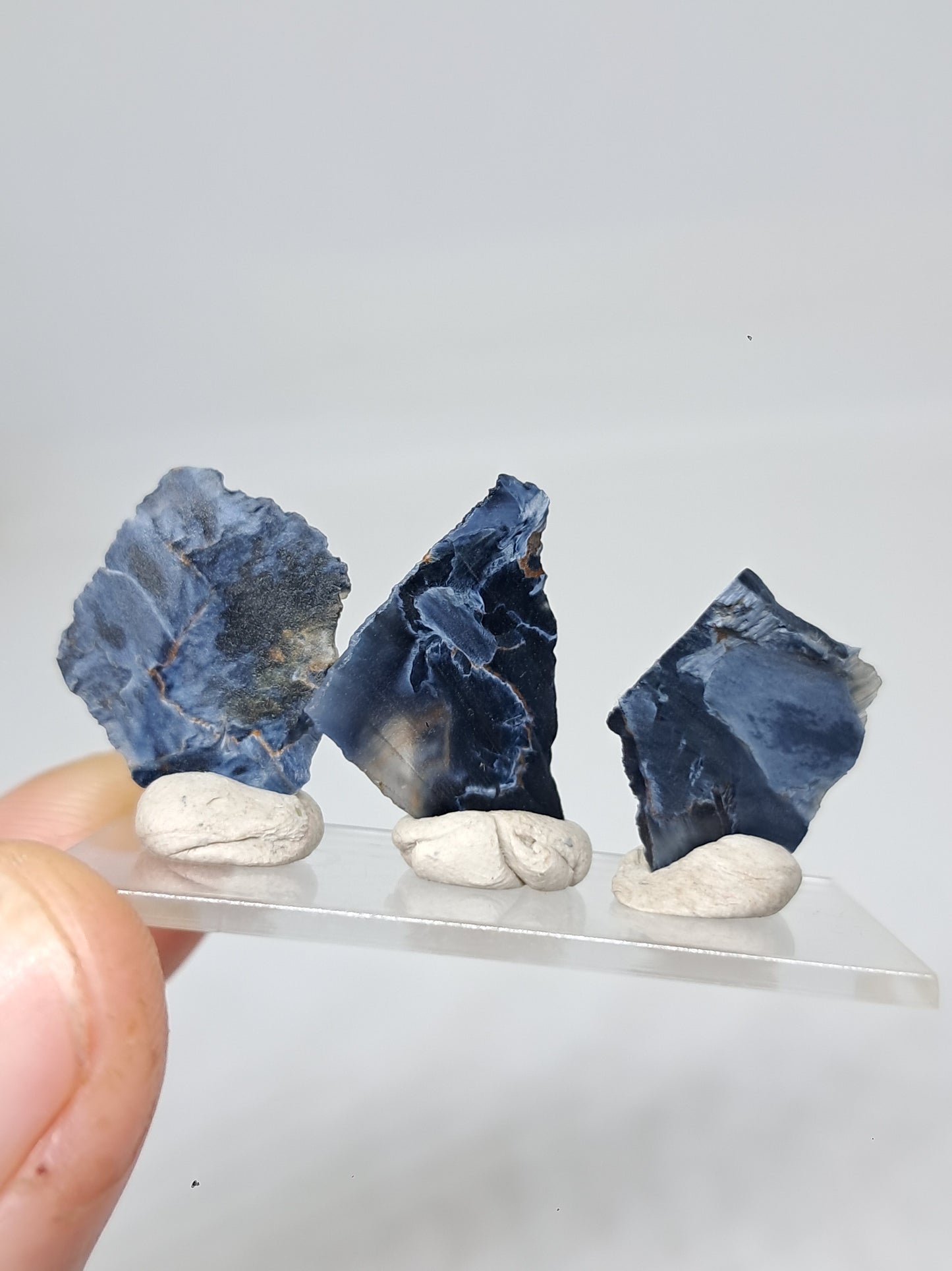 Set of 5 Raw Chips of Pietersite | Rough Stone #RCS27