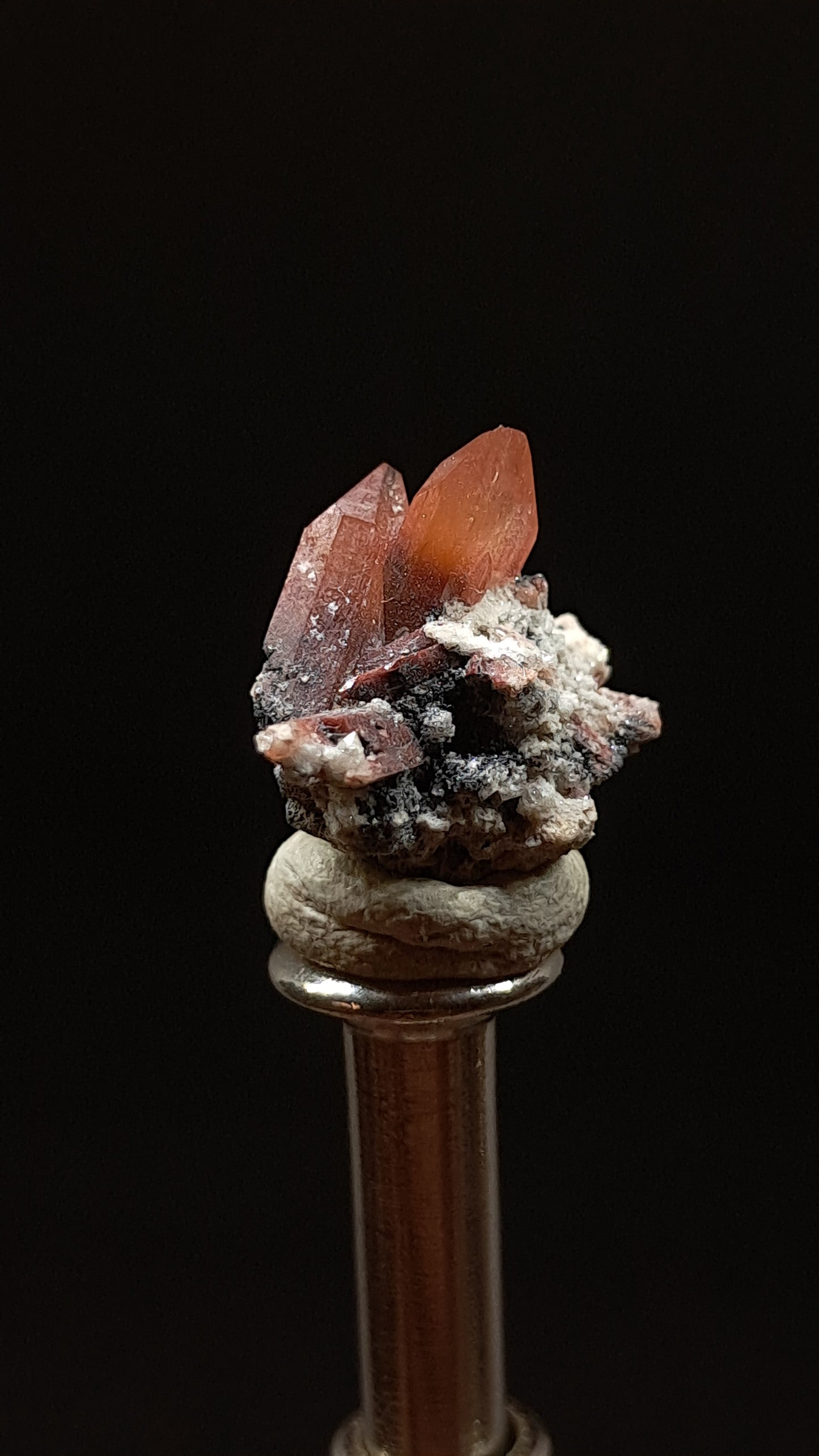 Natural Topaz Crystal Cluster (Mexico) Red-Orange Colour | Rare Gemstone | Mineral Specimen #TPZ36