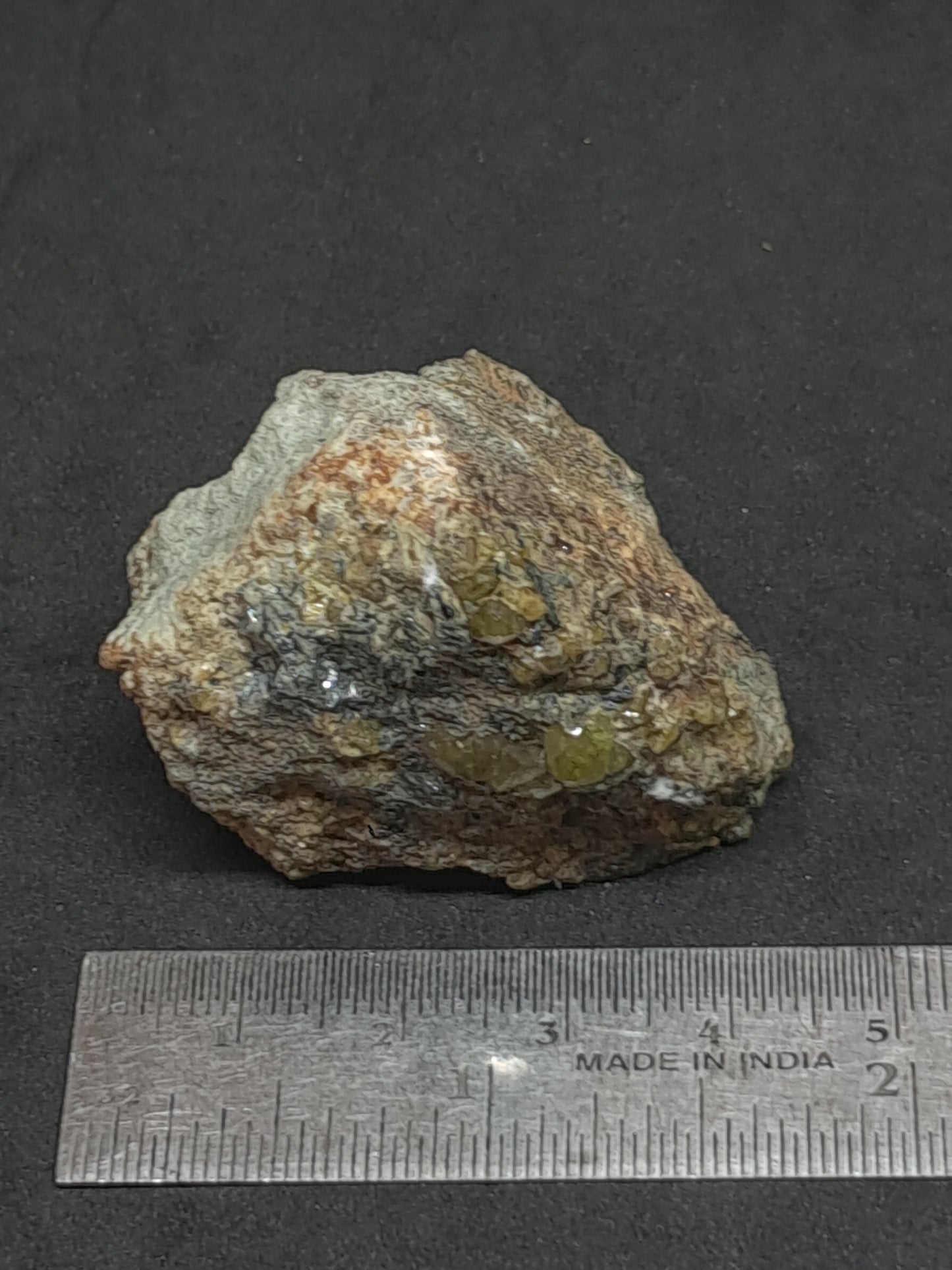 Green Garnet on Matrix (Mexico) Andradite Garnet Cluster |Rough Crystal Stone | Mineral Specimen #GR24