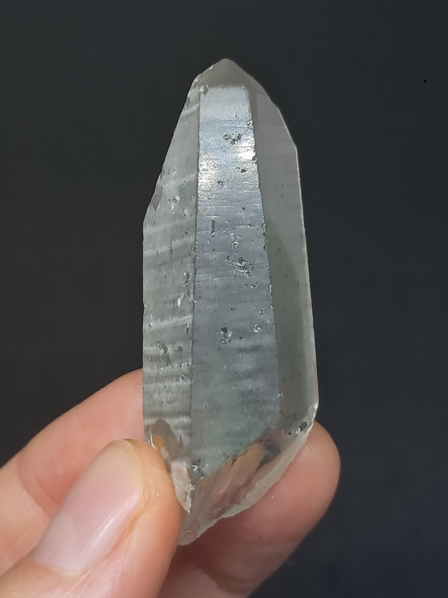Chlorite Phantom Quartz (Karur) Natural Point | Garden Chamanic Crystal #CQ66