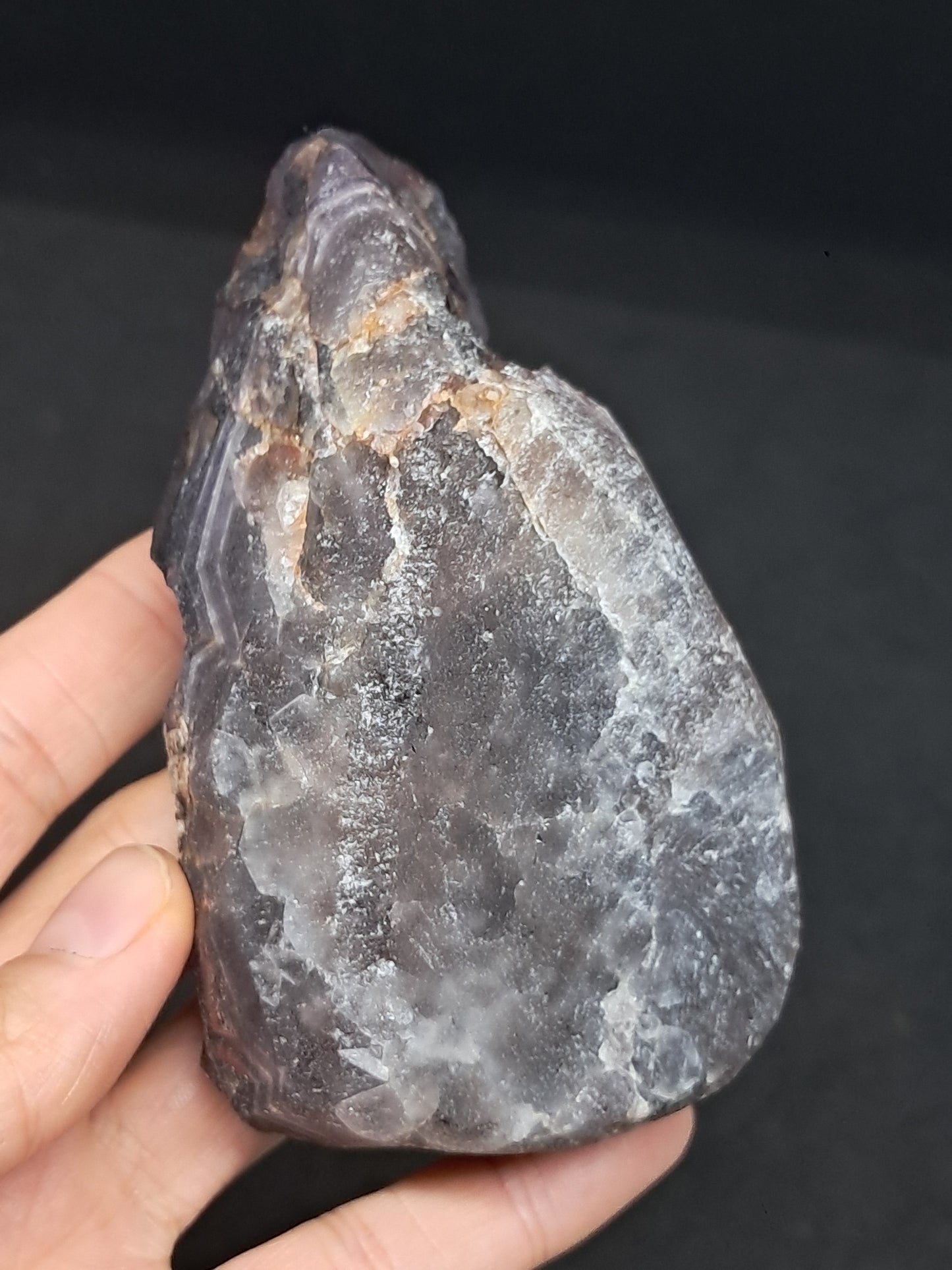 Amethyst Cluster w/ Hematite Inclusions & Record Keepers (Madhya Pradesh) | Mineral Specimen | Natural Stone #AM9
