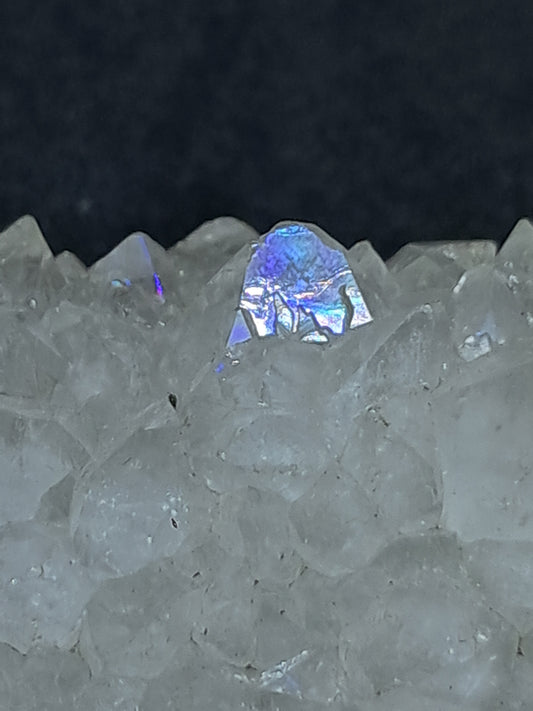 Cuarzo Iris (Aurangabad) | Anandalita | Estalactita | Cristal natural n.° AQ46