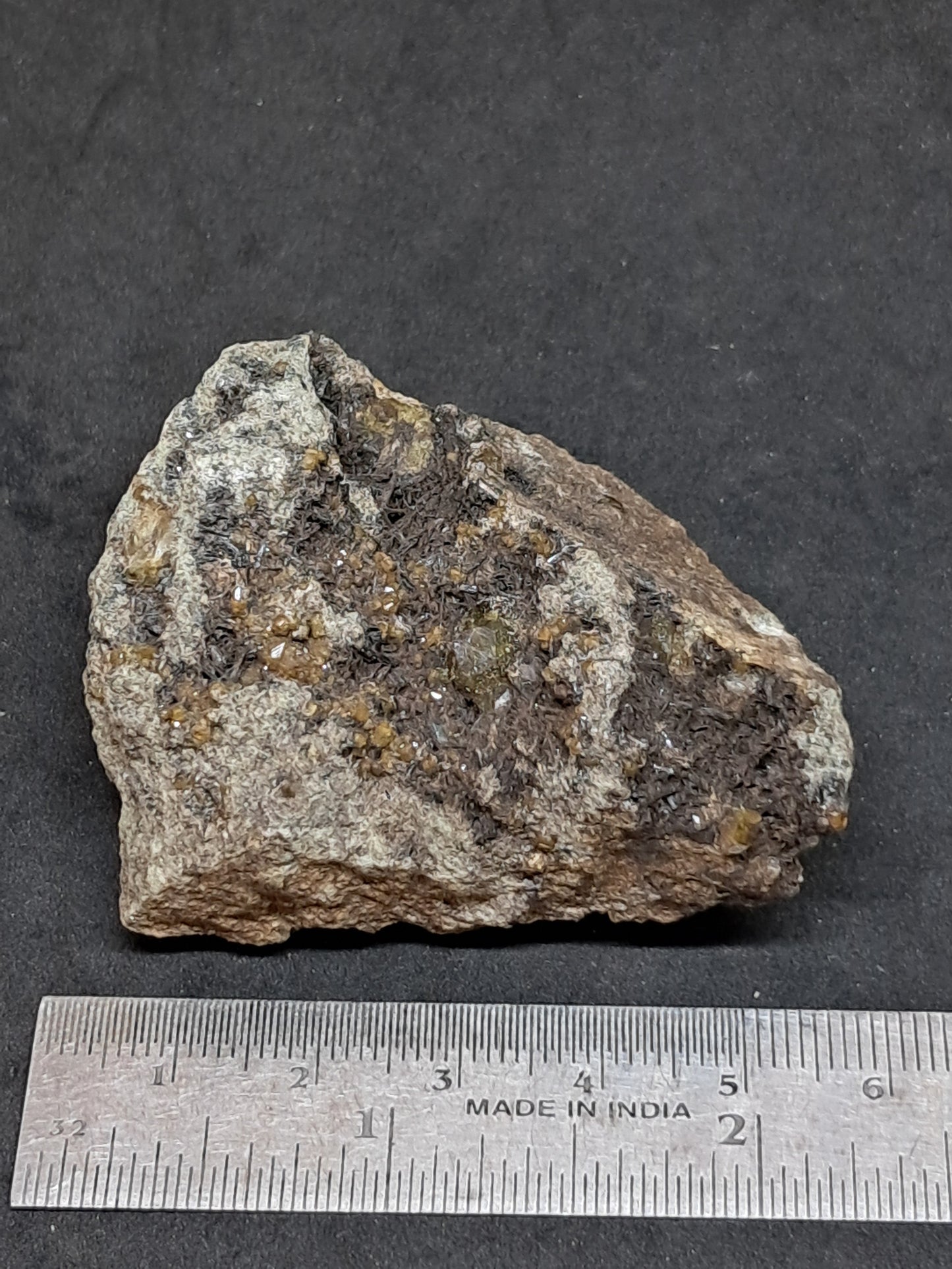 Green Garnet w/ Aegirine (Acmite) on Matrix (Mexico) Andradite Garnet Cluster |Rough Crystal Stone | Mineral Specimen #GR29
