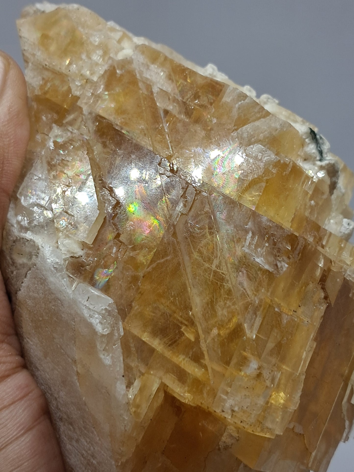 Honey Calcite w/ Okenite (India) Rough Crystal | Natural Stone | Mineral Specimen #CA19
