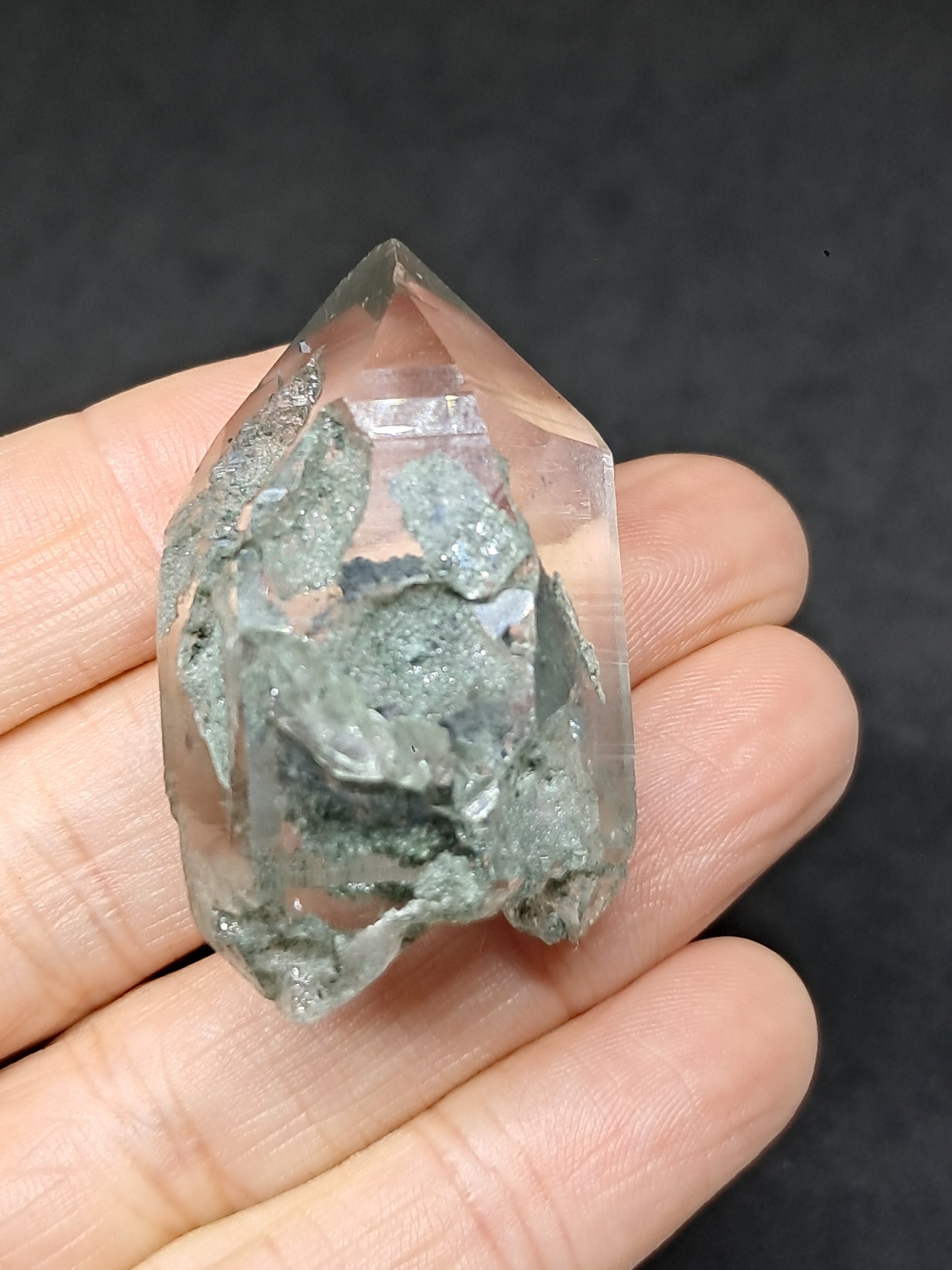 Chlorite Phantom Quartz (Kullu) Natural Crystal | Garden Chamanic #CQ82