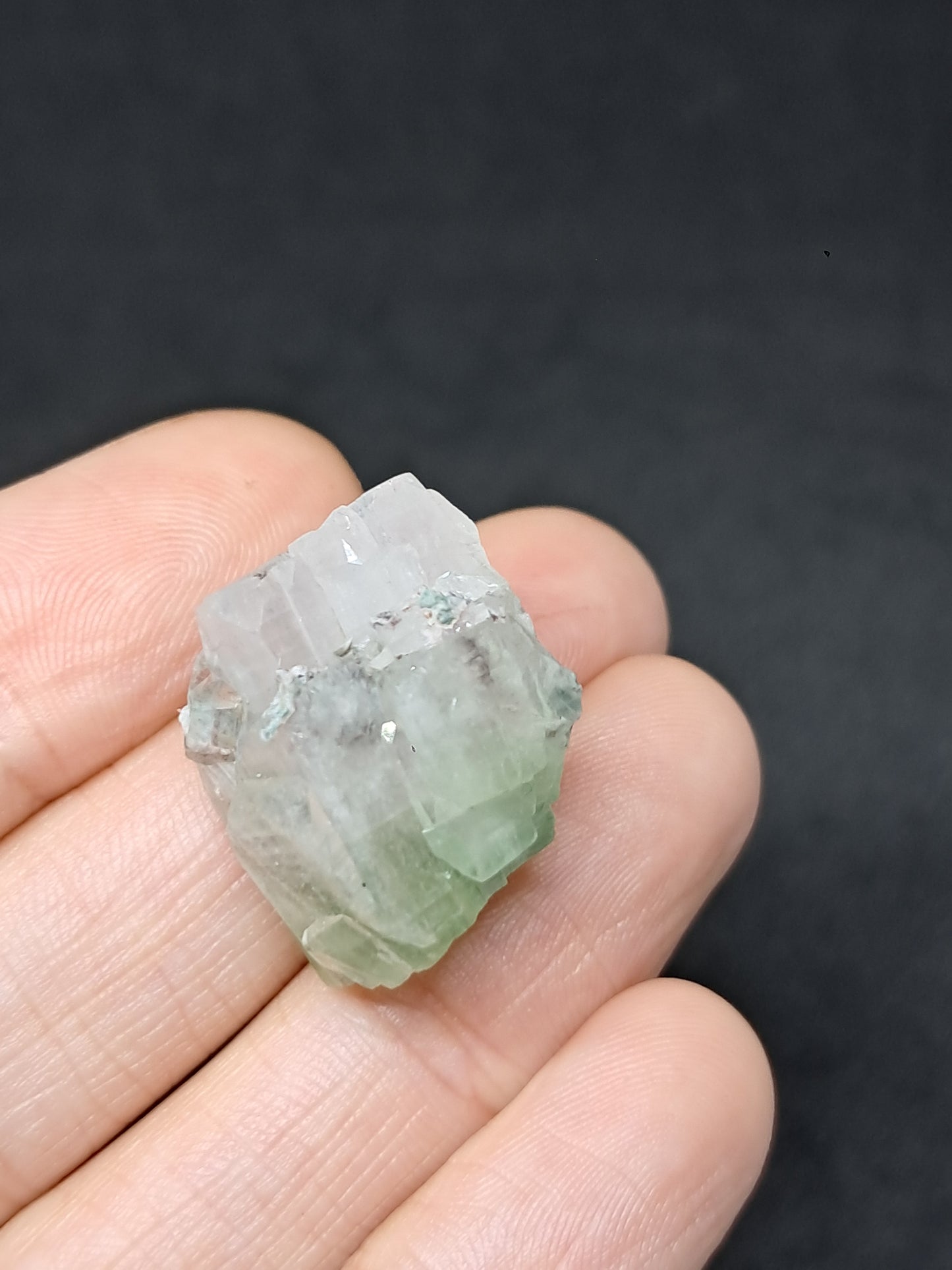 Green Apophyllite (Fluorapophyllite) (Ajanta) Natural Crystal | Mineral Specimen #GA41