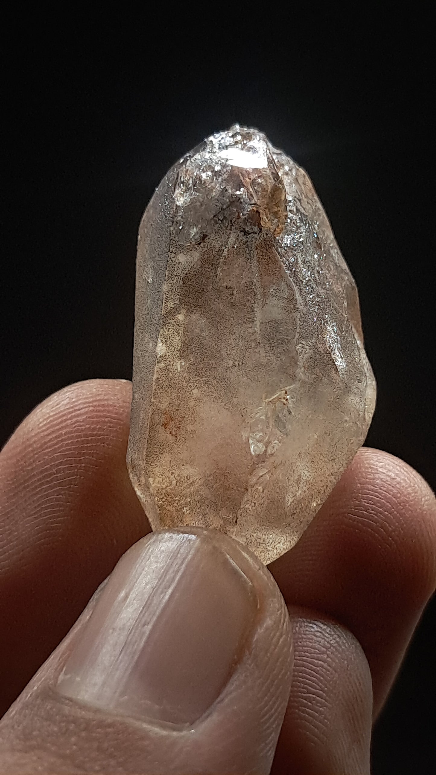 Elestial Smokey Quartz Biterminated (Karur) Raw Natural Crystal | Mineral Specimen #EQ24