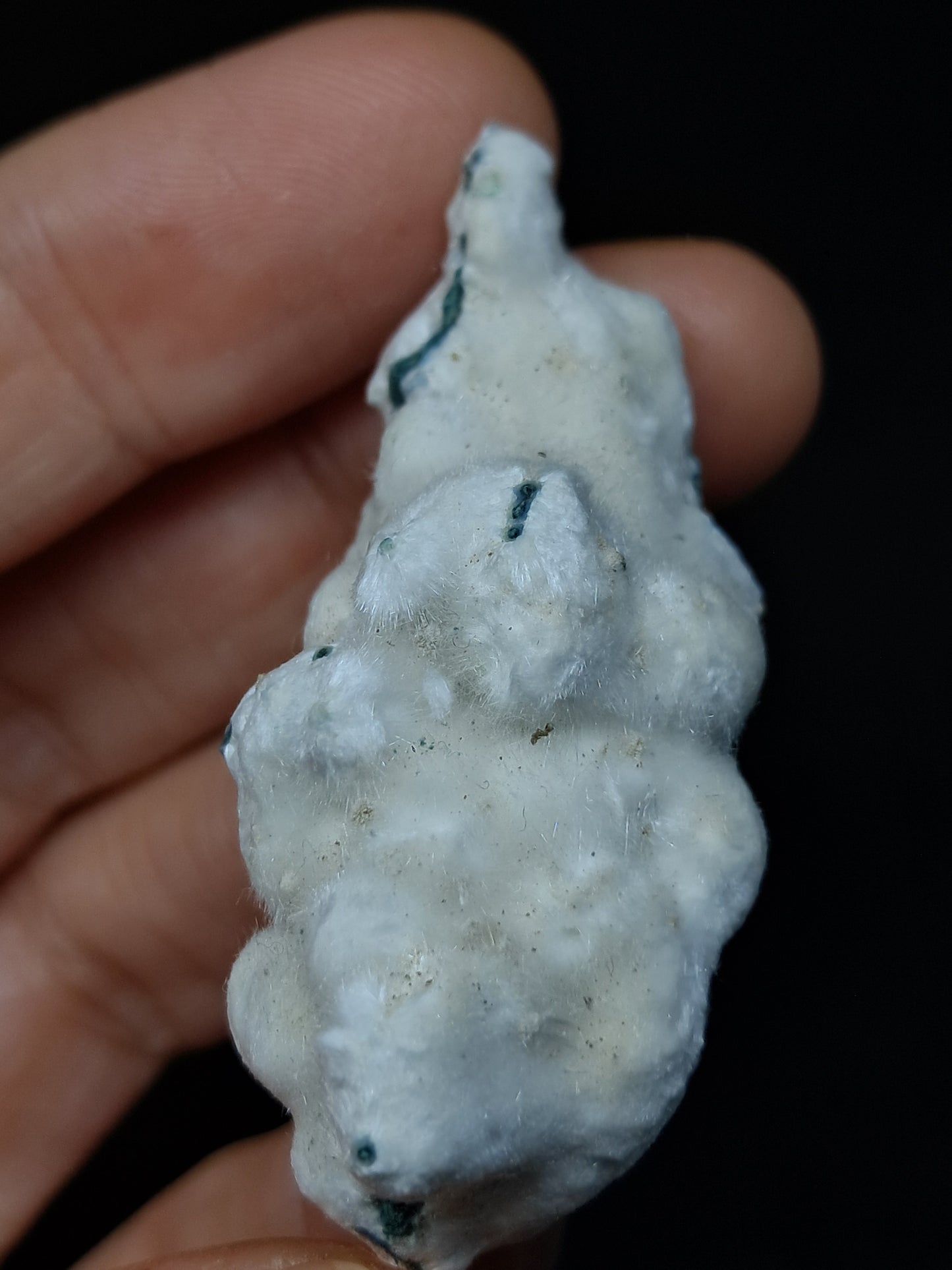 Okenite on Chalcedony (Mumbai) Mineral Specimen | Natural Crystal #OK37