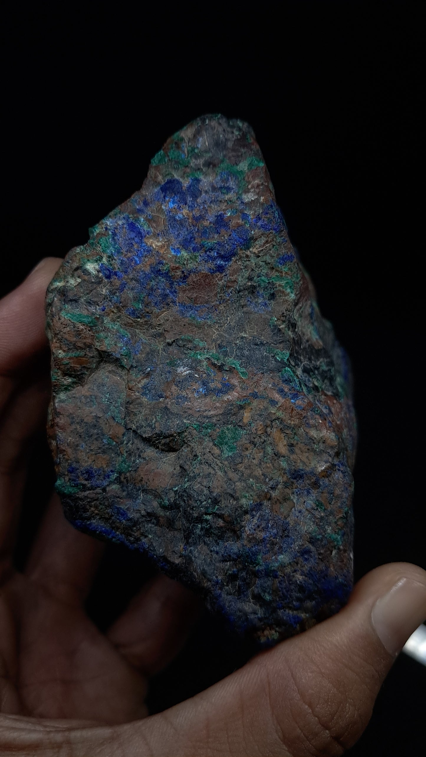 Natural Azurite & Malachite on Matrix (Congo) #UC2