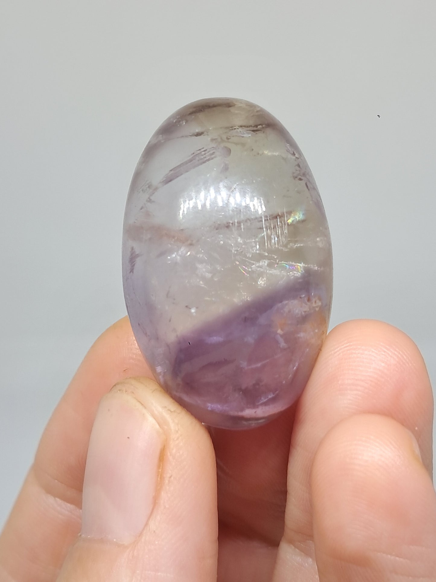 Ametrine Shivalingam (Madagascar) Polished Natural Stone #AMT3