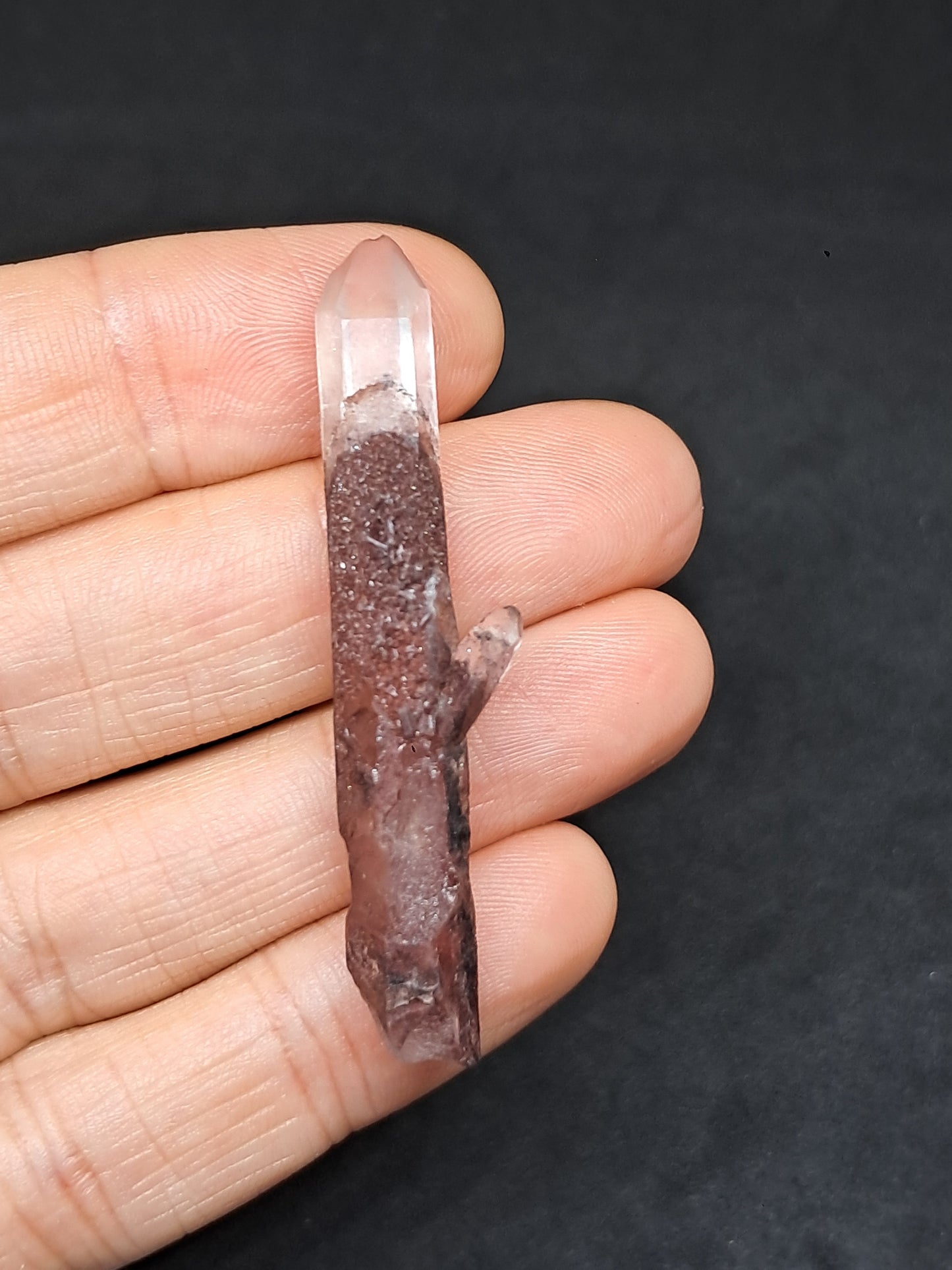Hematite Phantom Quartz (Telangana) | Natural Crystal | Mineral Specimen #HPQ52
