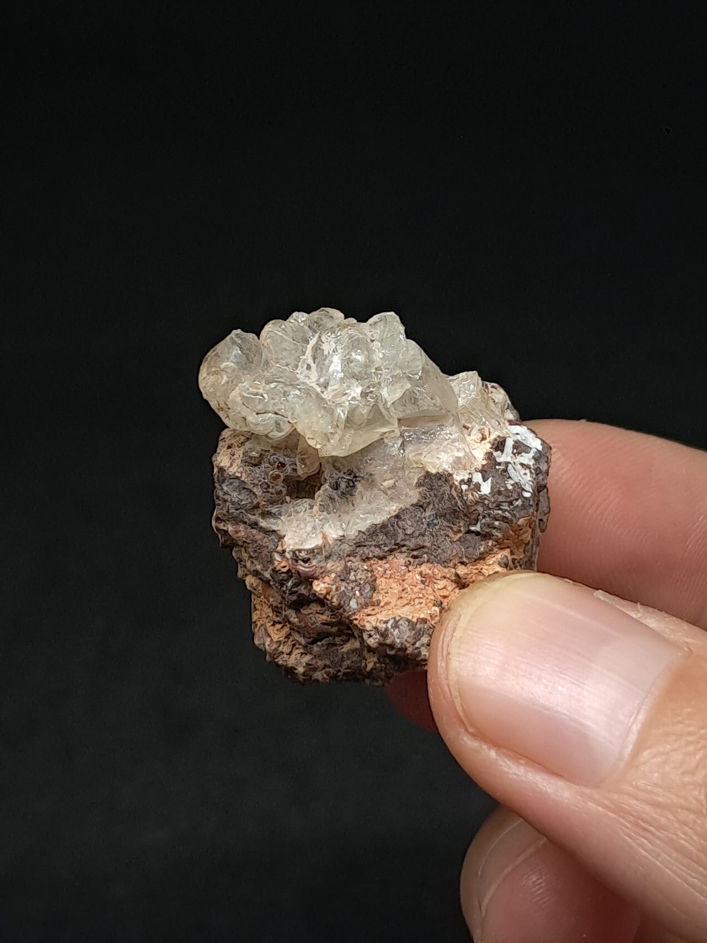 Hyalite Opal on Matrix (Mexico) Rough Crystal Stone | UV-Reactive Mineral Specimen #OH19