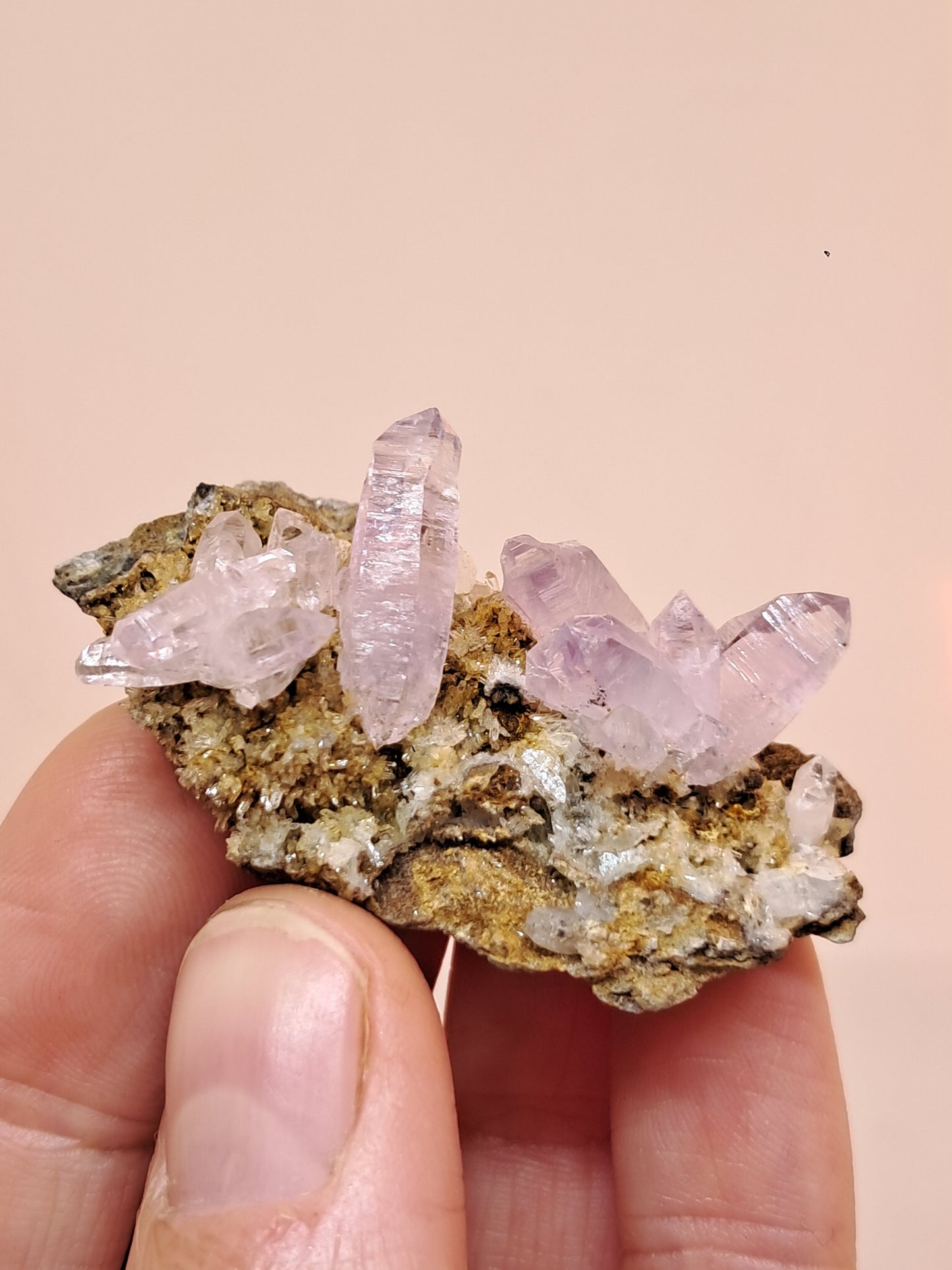 Veracruz Amethyst Crystals on Matrix (Mexico) | Natural Cluster | Mineral Specimen #VA20
