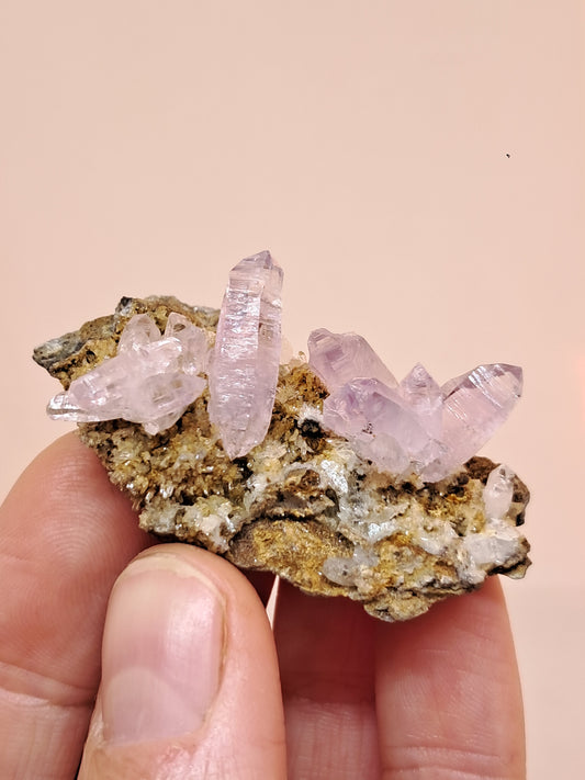 Veracruz Amethyst Crystals on Matrix (Mexico) | Natural Cluster | Mineral Specimen #VA20