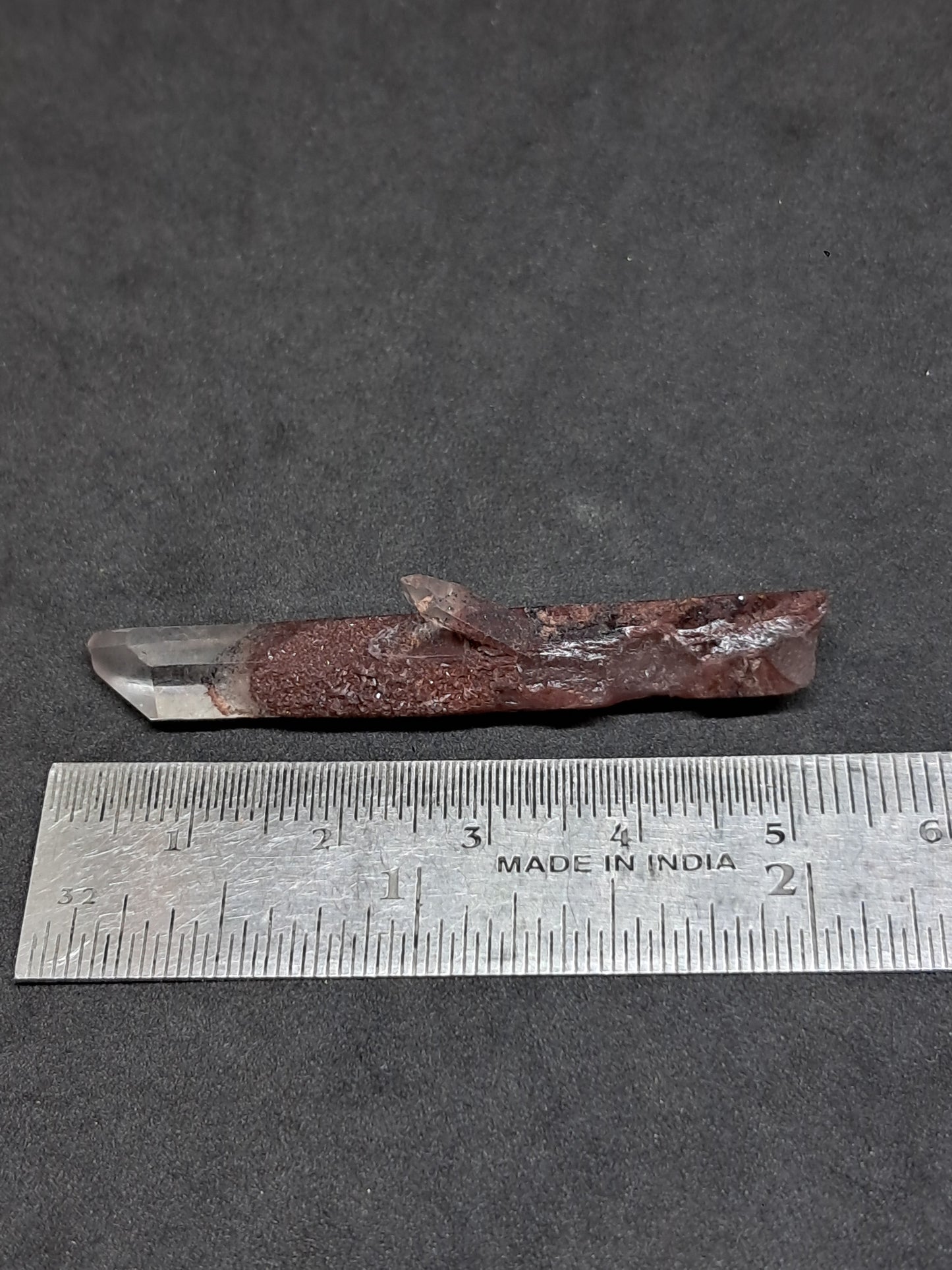 Hematite Phantom Quartz (Telangana) | Natural Crystal | Mineral Specimen #HPQ52