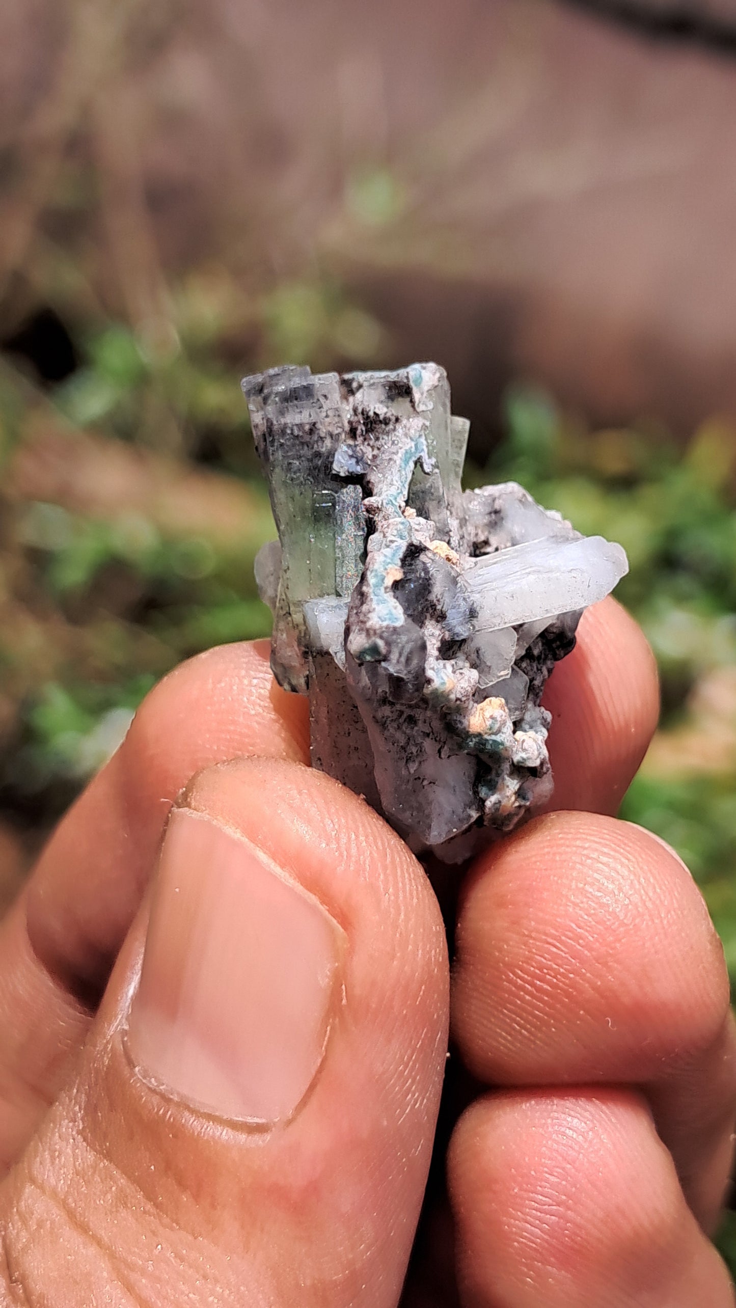 Green Apophyllite (Fluorapophyllite) (Ajanta) Natural Crystal | Mineral Specimen #GA30