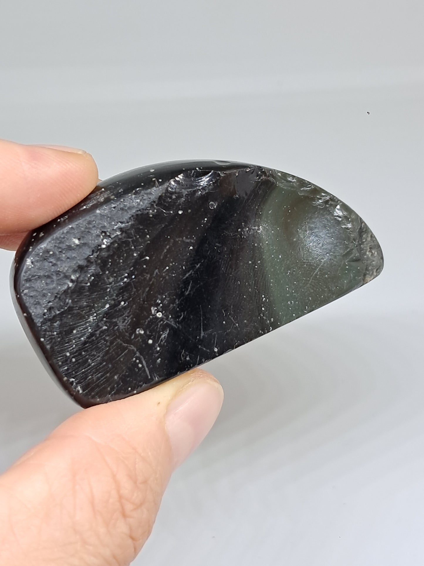 Rainbow Obsidian (Mexico) Natural Stone | Half Polished Half Rough #RO11