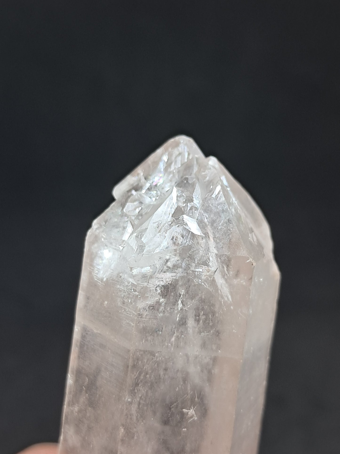 Himalayan Quartz Biterminated Self-healed Point | Natural Crystal | Mineral Specimen #CH69