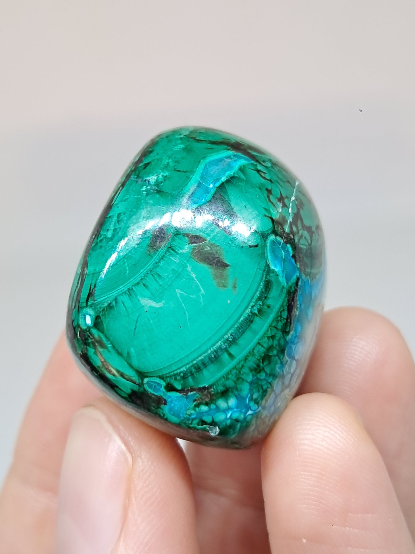 Chrysocolla w/ Malachite Tumble | Polished Free Form | Good Quality | Natural Stone