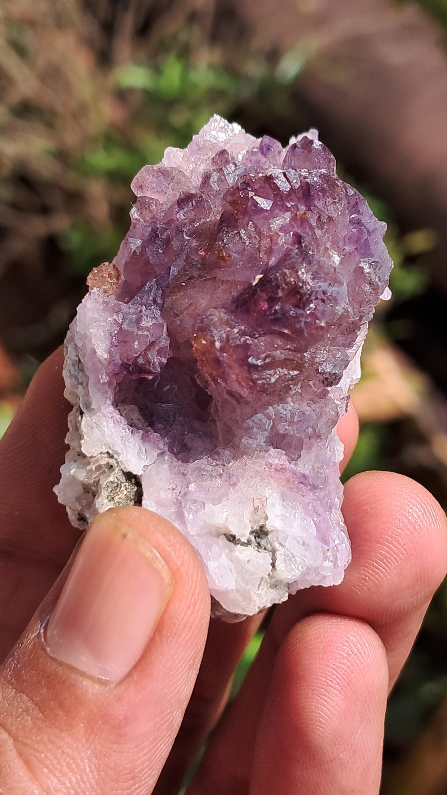Karur Amethyst Scepter Cluster | "Super Seven" inclusions | Mineral Specimen #KA187