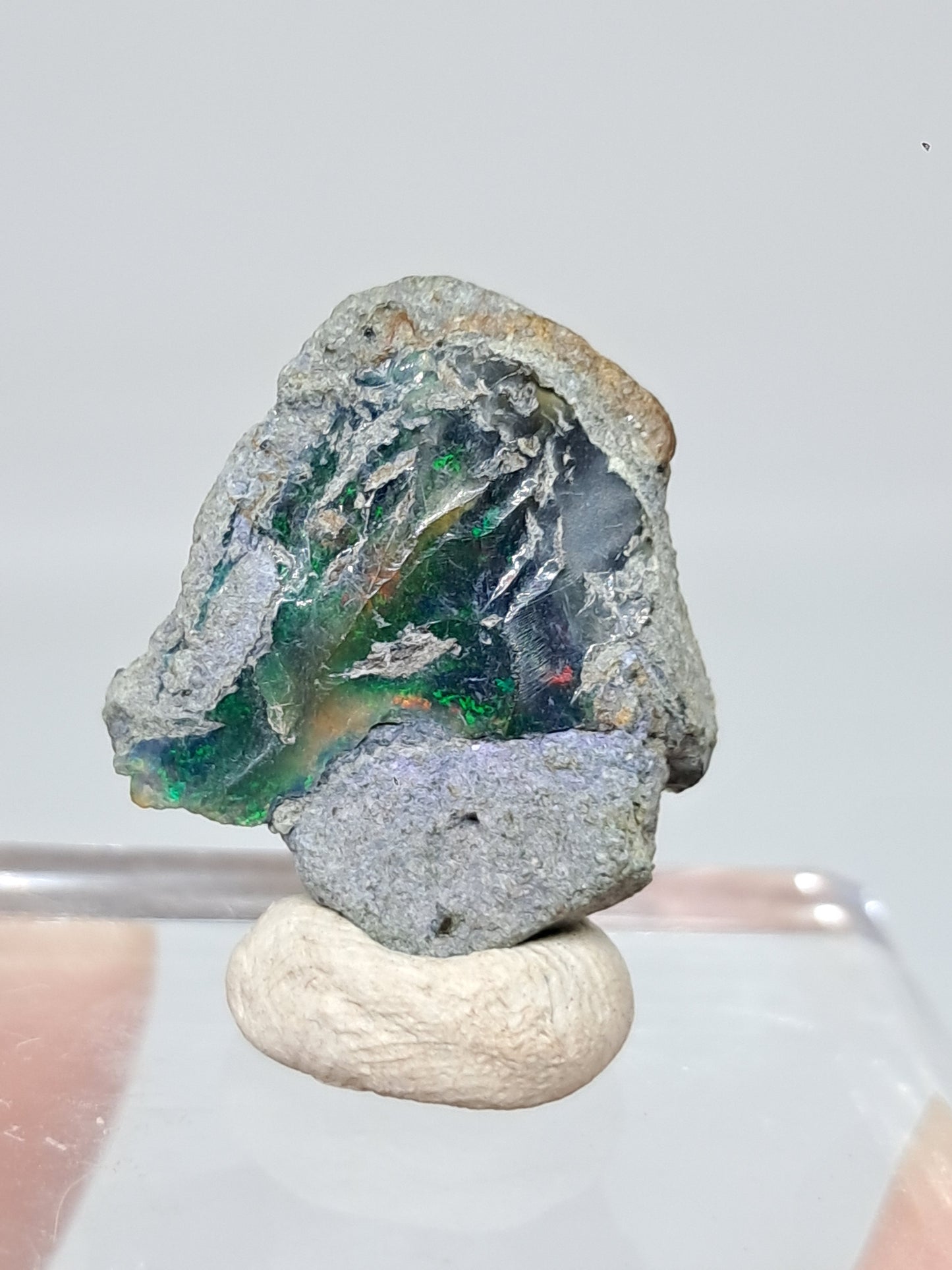 Natural Ethiopian Opal | Black Hydrophane Opal #OP27