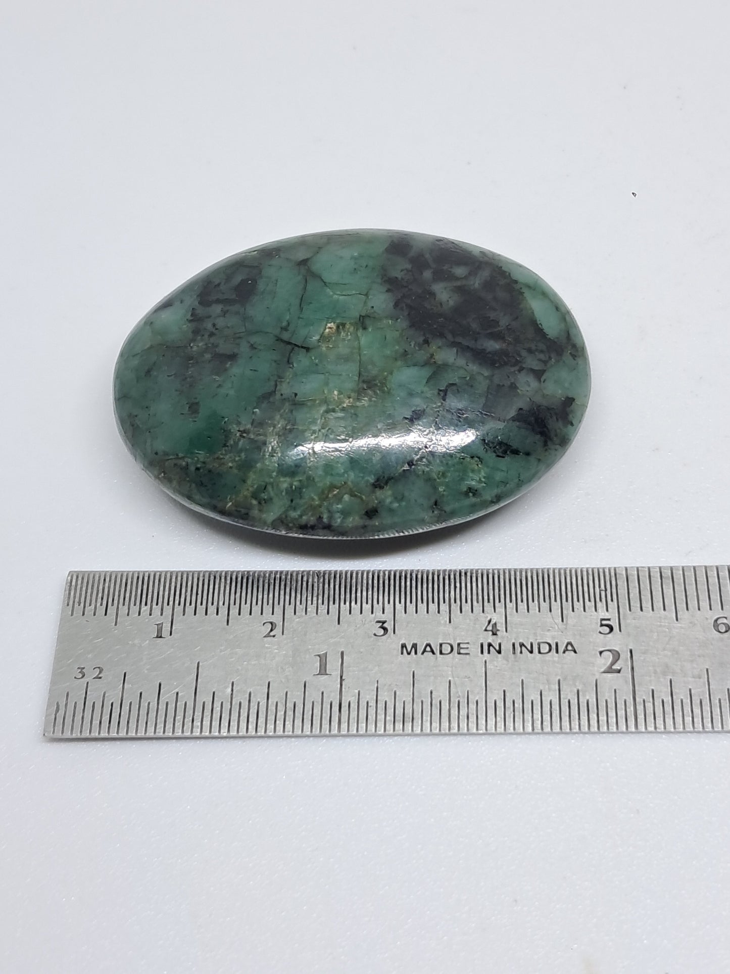 Piedra de palma esmeralda | Piedra pulida | Cristal natural n.° EM2