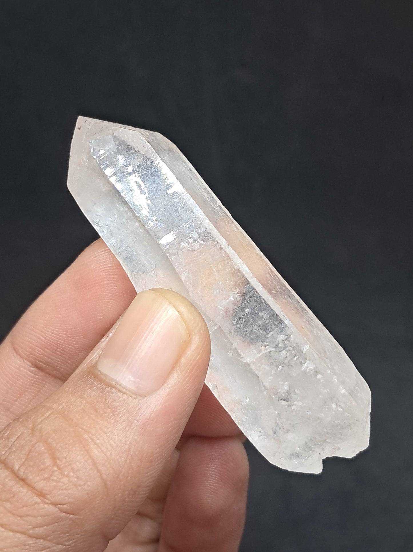 Himalayan Quartz Biterminated Self-healed Point | Natural Crystal | Mineral Specimen #CH71
